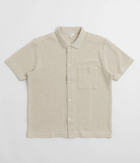 Modern Appeal Norse Projects Gustav Crochet Shirt - Oatmeal