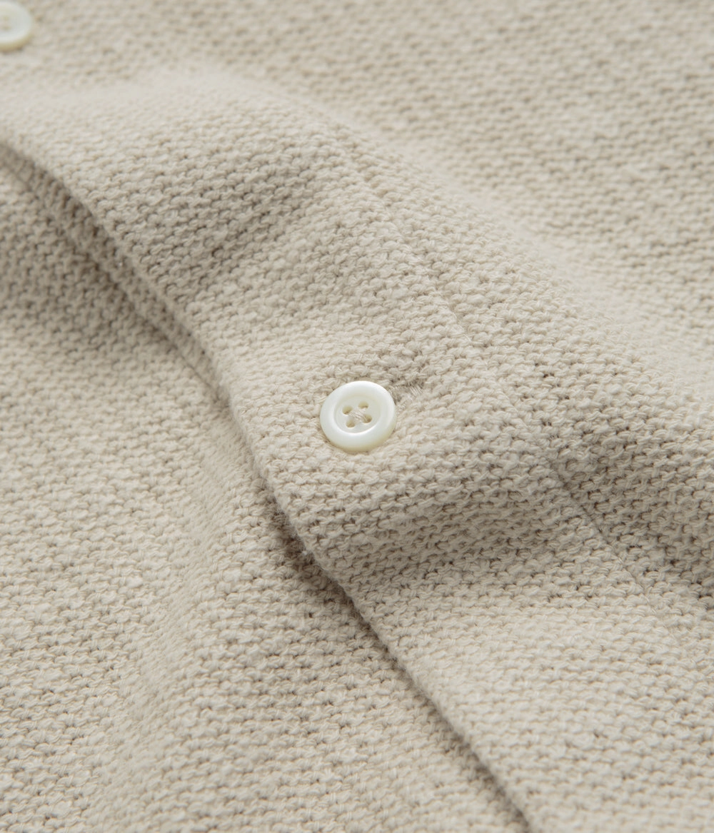 Friends Meetup Geometric Shape Norse Projects Gustav Crochet Shirt - Oatmeal