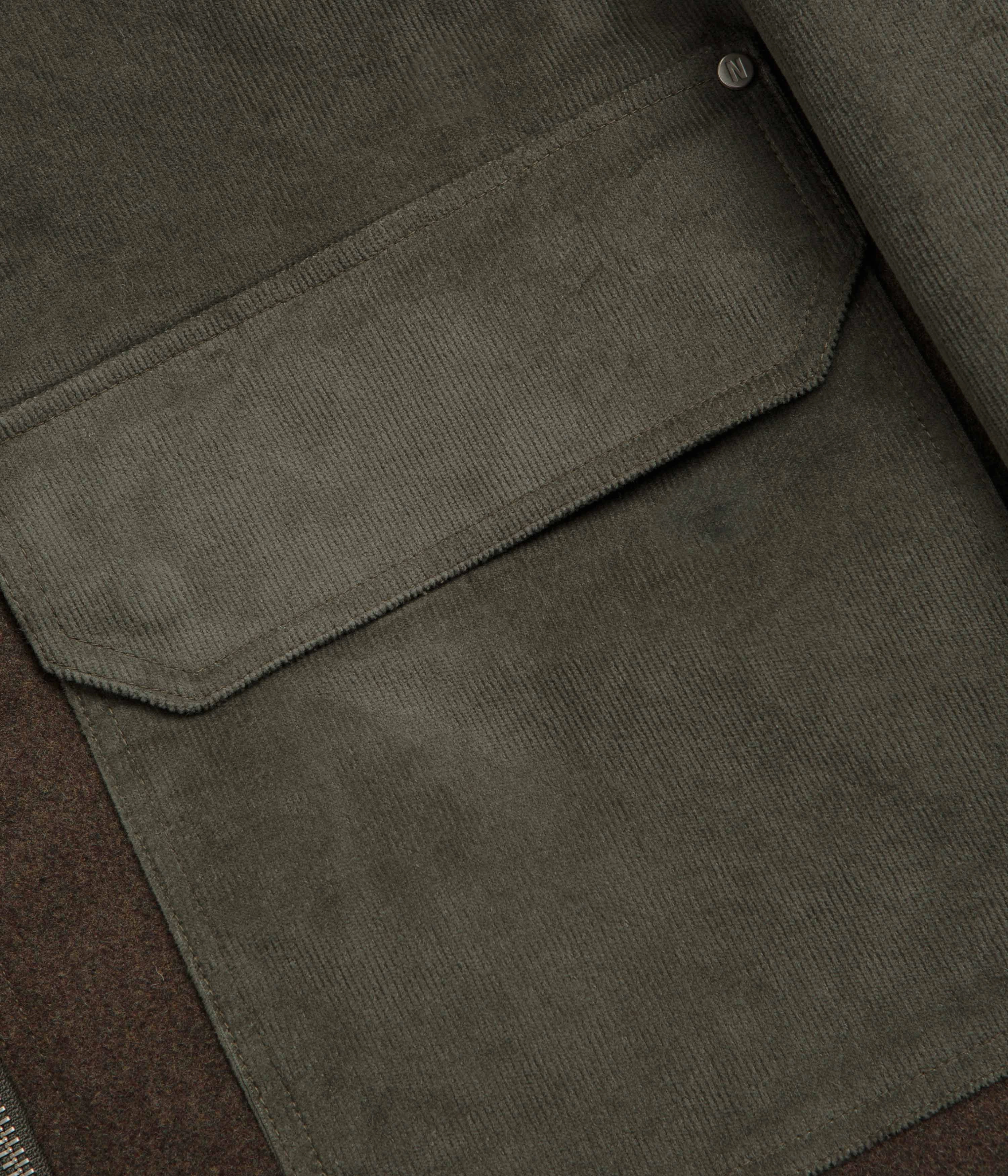 Spark Norse Projects Hakon Solotex Corduroy Jacket - Ivy Green