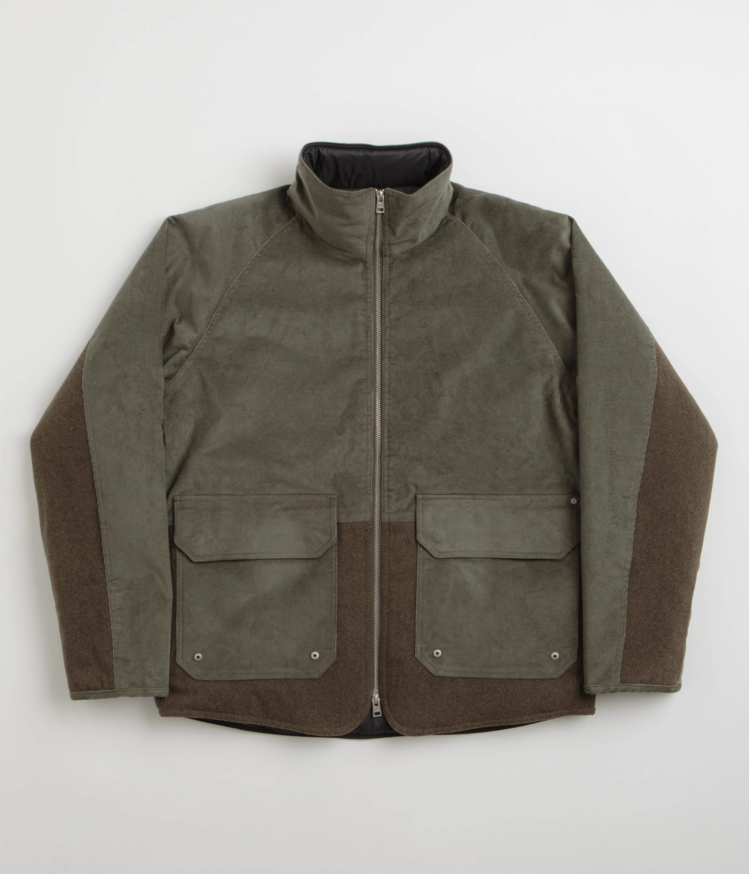 Norse Projects Hakon Solotex Corduroy Jacket - Ivy Green Full length Spectacles