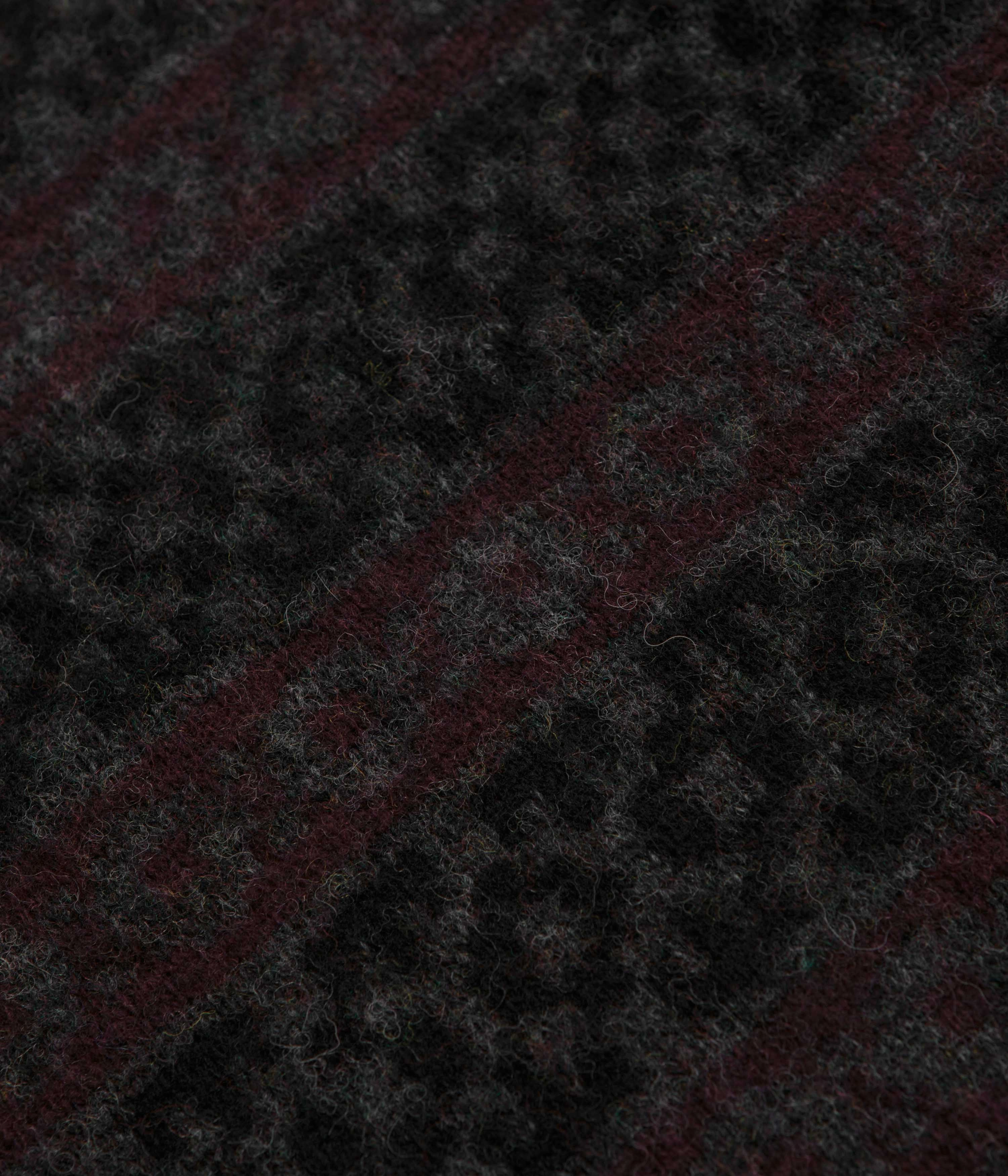 Norse Projects Jonas Scottish Lambswool Fair Isle Sweatshirt - Charcoal Grey Street Style