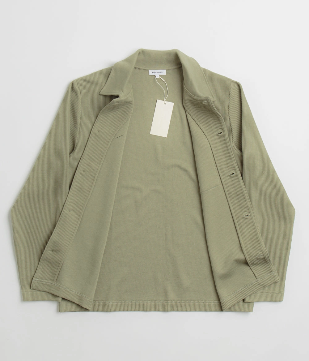 Modern Look LowProfile Seam Design Norse Projects Jorn Double Face Overshirt - Clay