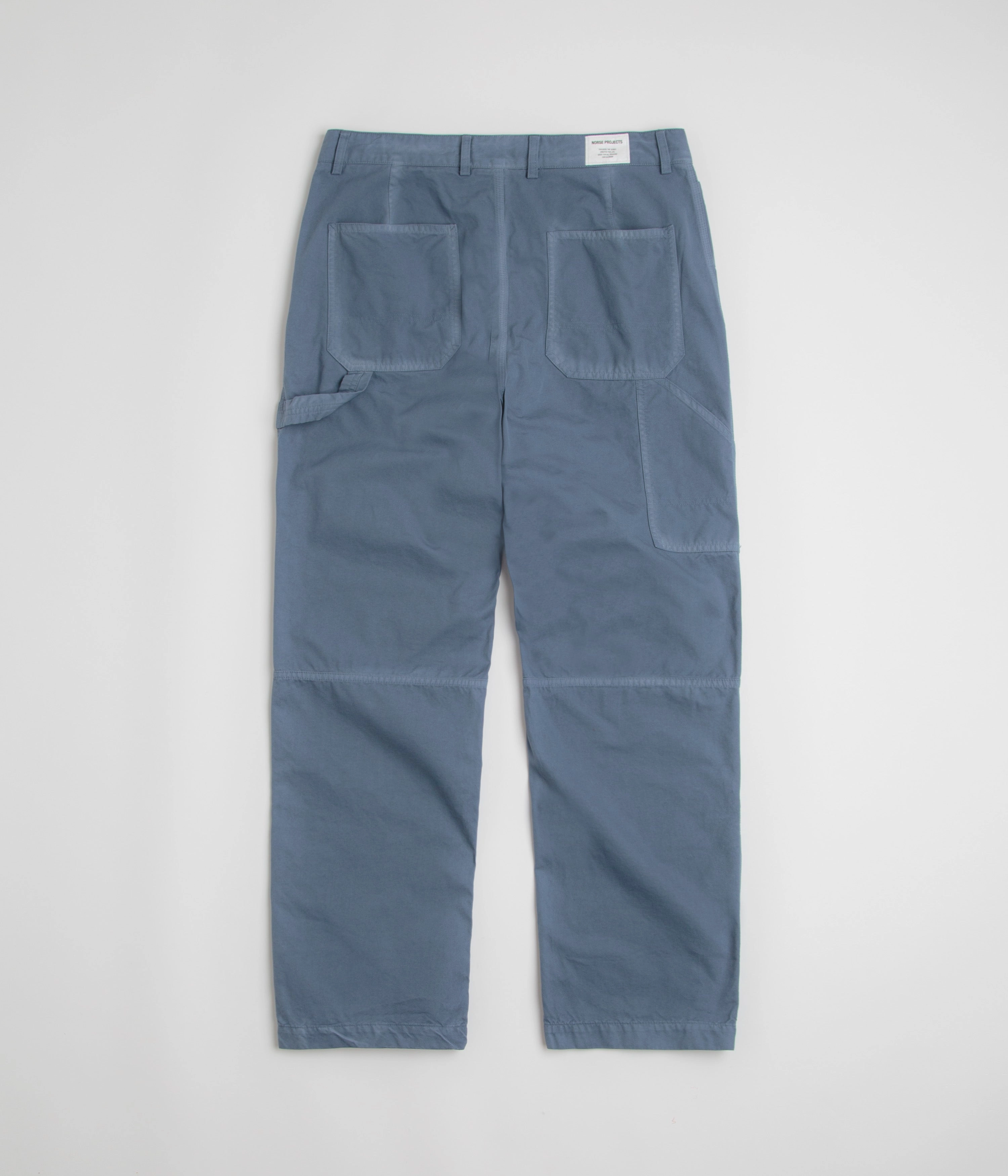 WindproofLayer Eco Friendly Dyeing Norse Projects Lukas Tab Series Canvas Pants - Scoria Blue