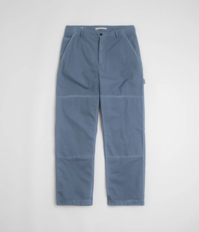 Stretchable Comfort Norse Projects Lukas Tab Series Canvas Pants - Scoria Blue