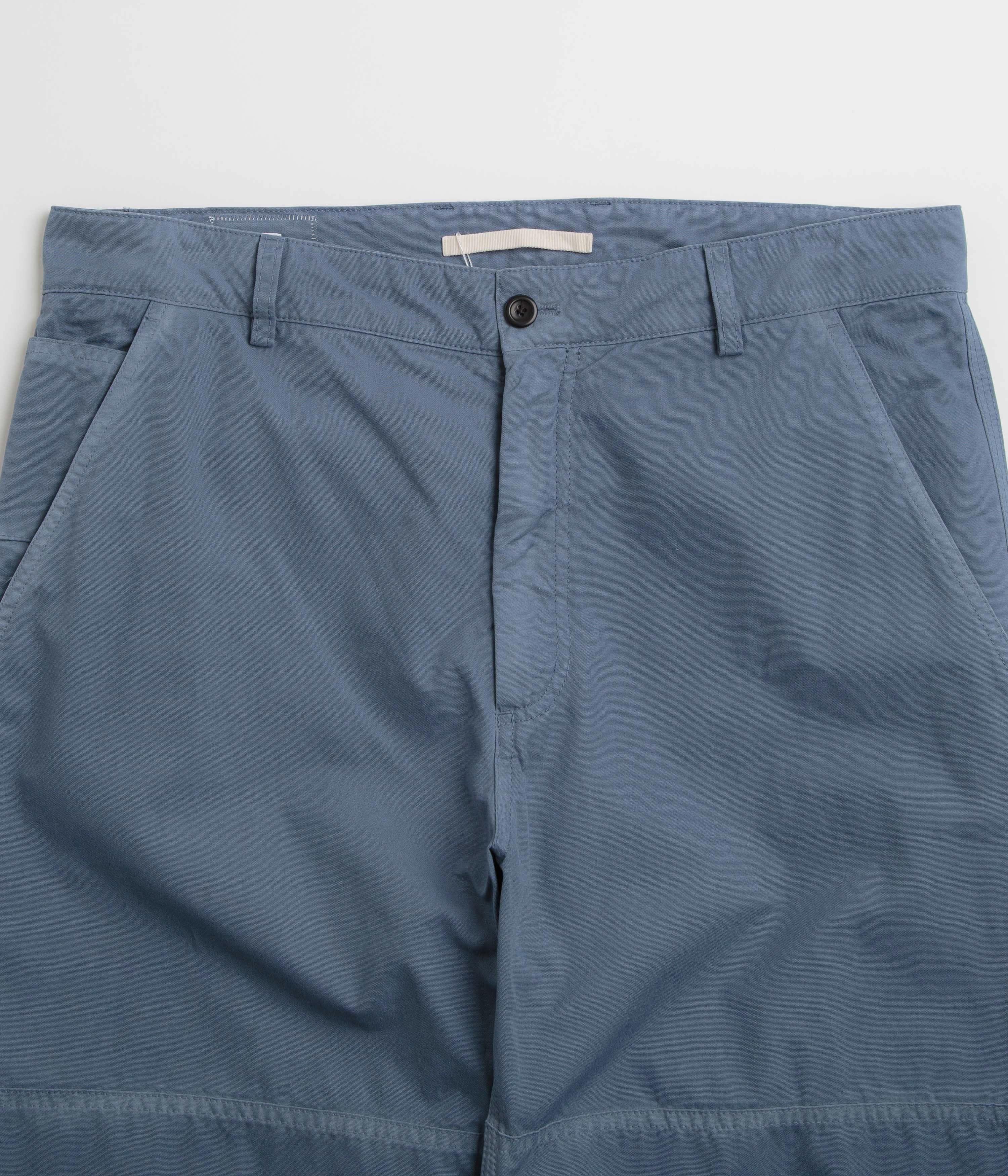 TouchscreenCompatiblePockets Norse Projects Lukas Tab Series Canvas Pants - Scoria Blue
