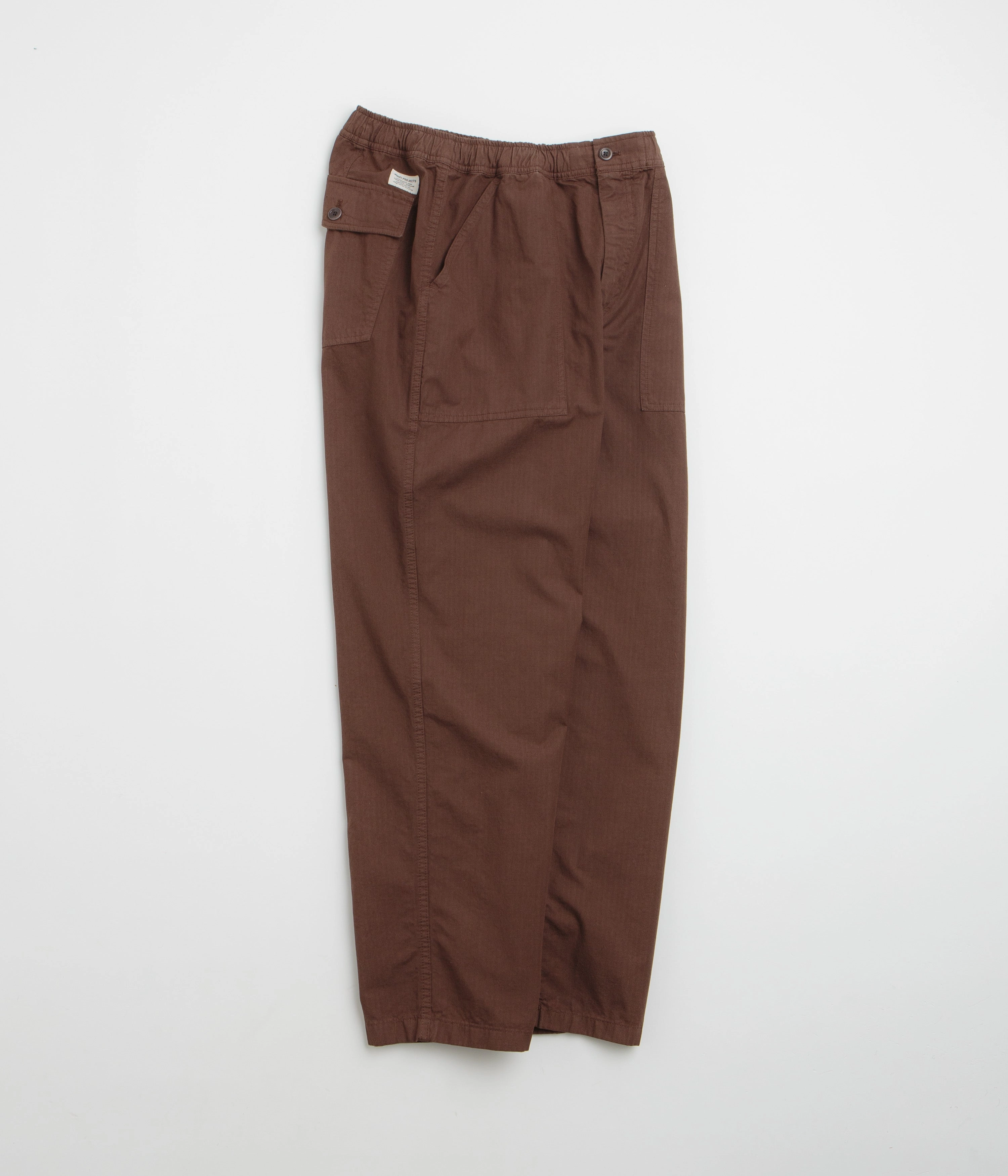 Norse Projects Ragnar Relaxed Pants - Mahogany Sporty Cut Perfect Stretch