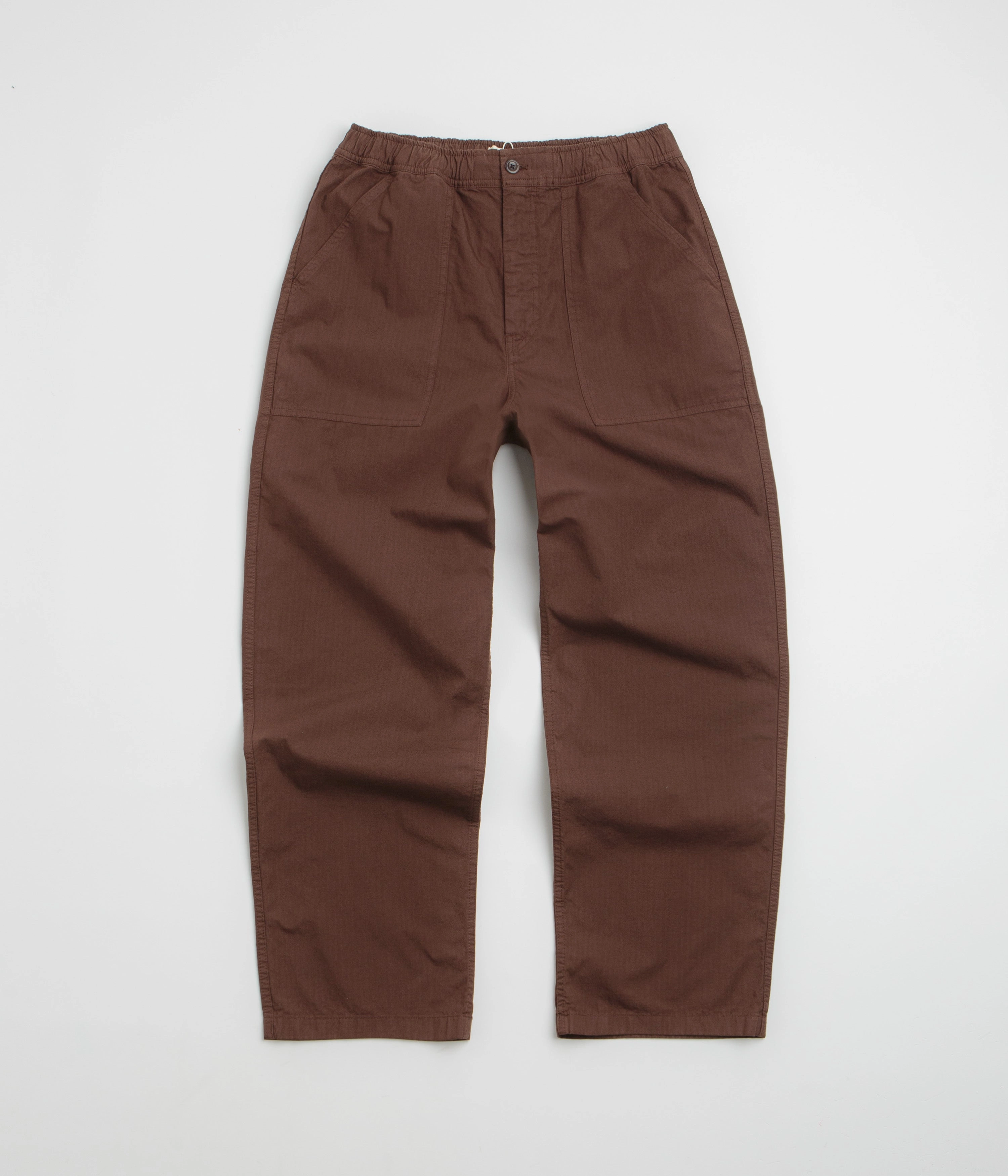 Heat Dissipating High-rise waist Norse Projects Ragnar Relaxed Pants - Mahogany