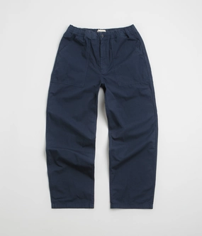 Stylish Waistband Chilly Weather Fit Norse Projects Ragnar Relaxed Pants - Workwear Blue