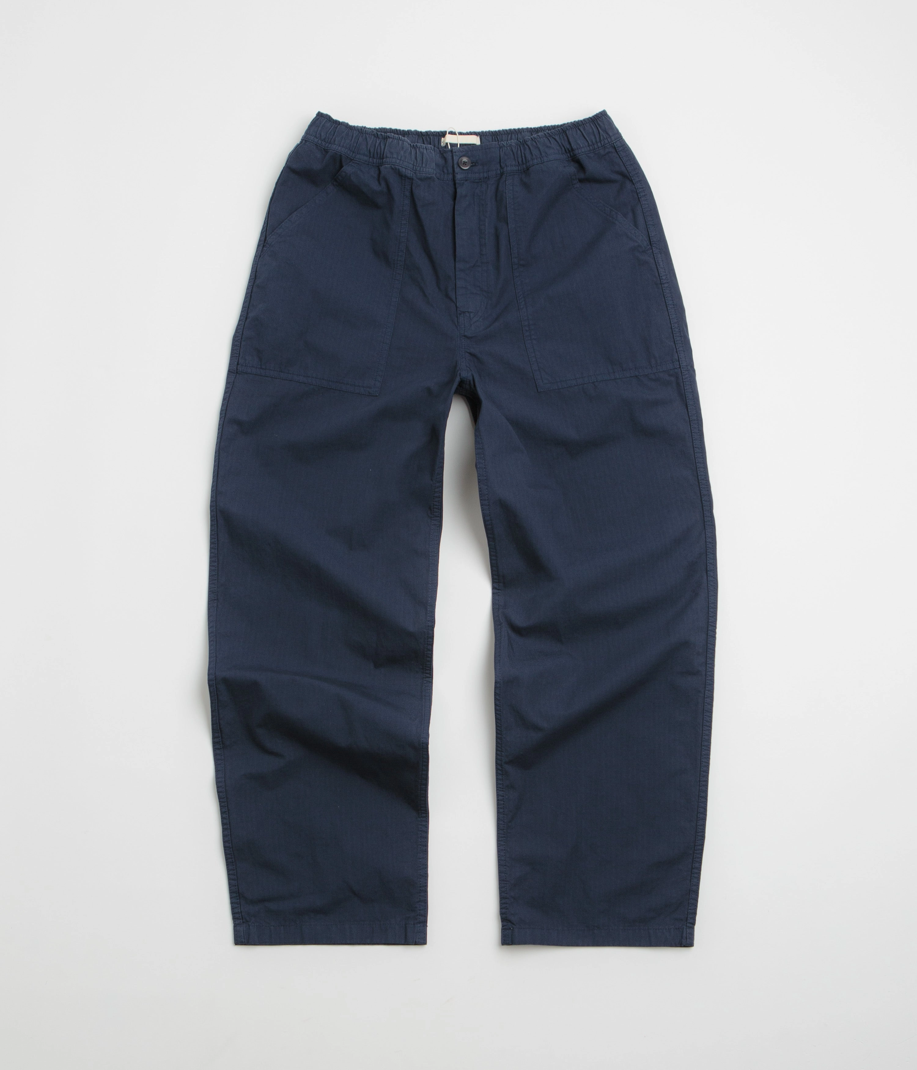 Stylish Waistband Chilly Weather Fit Norse Projects Ragnar Relaxed Pants - Workwear Blue