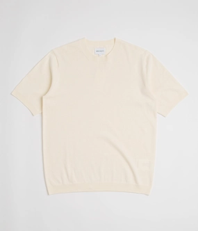 Norse Projects Rhys Cotton Linen T-Shirt - Kit White Flexible Waistband