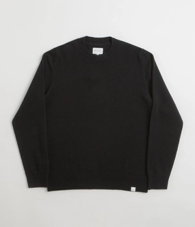 Norse Projects Standard Merino Crewneck Sweatshirt - Black product customization Fashionable Design