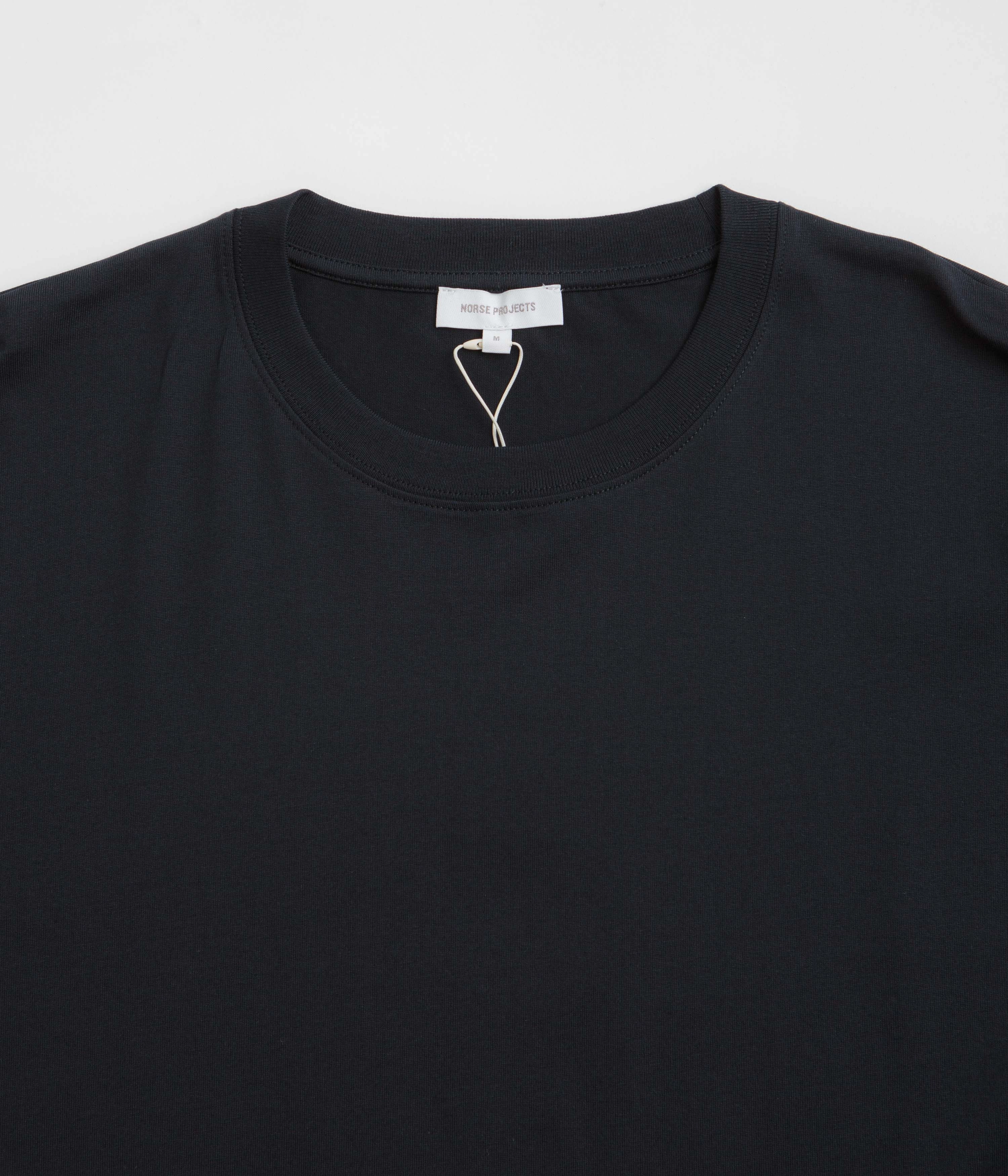 Smooth Flatlock Stitching Regular fit normality Norse Projects Standard T-Shirt - Dark Navy