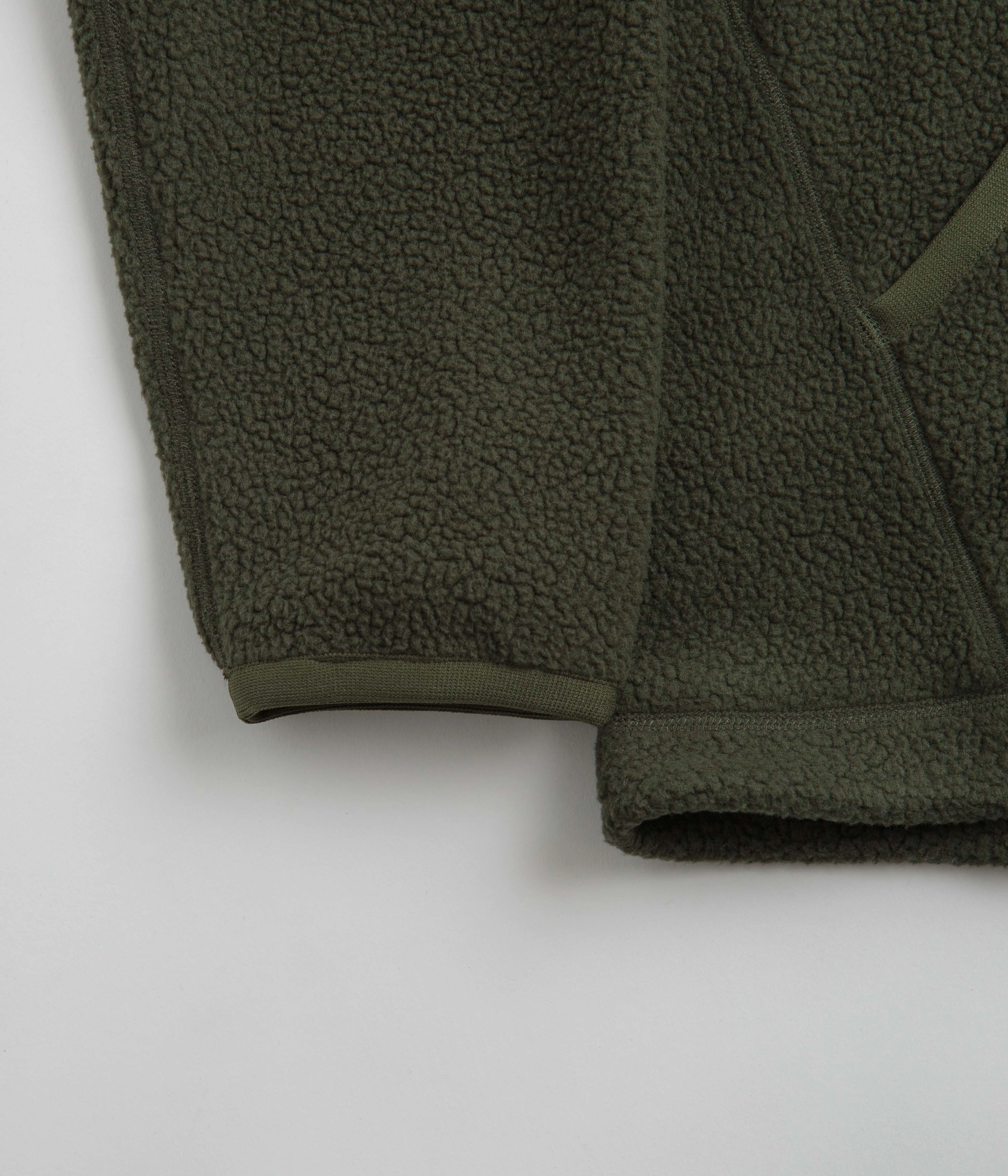 Stretch Enhanced Mobility bag Norse Projects Tycho Pile Fleece Full Zip Jacket - Ivy Green
