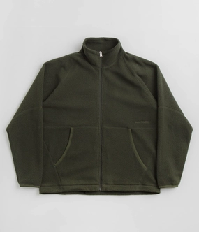 campers Weekend Comfort Norse Projects Tycho Pile Fleece Full Zip Jacket - Ivy Green