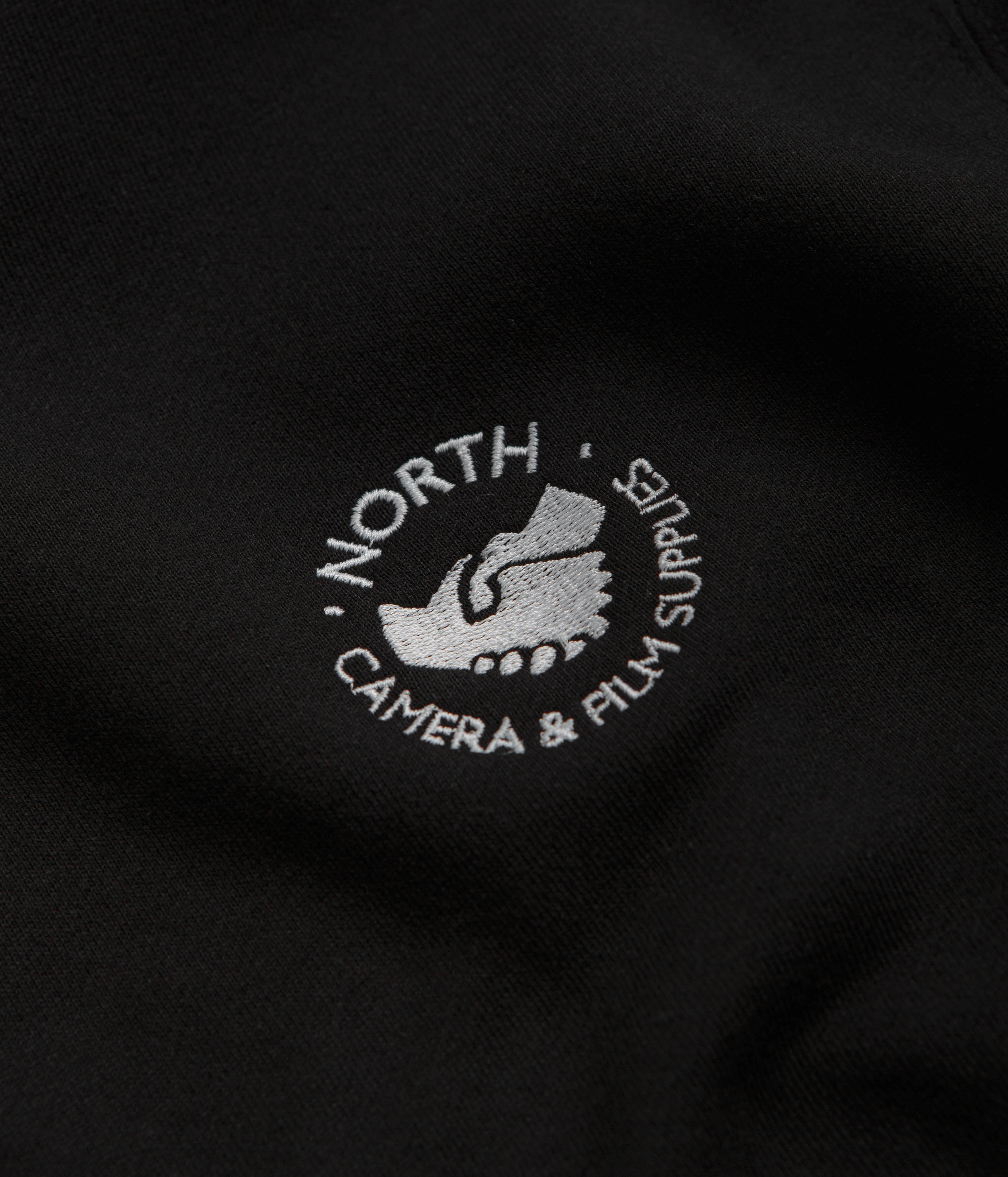 North Supplies Logo Hoodie - Black / White Cozy Inner Layer