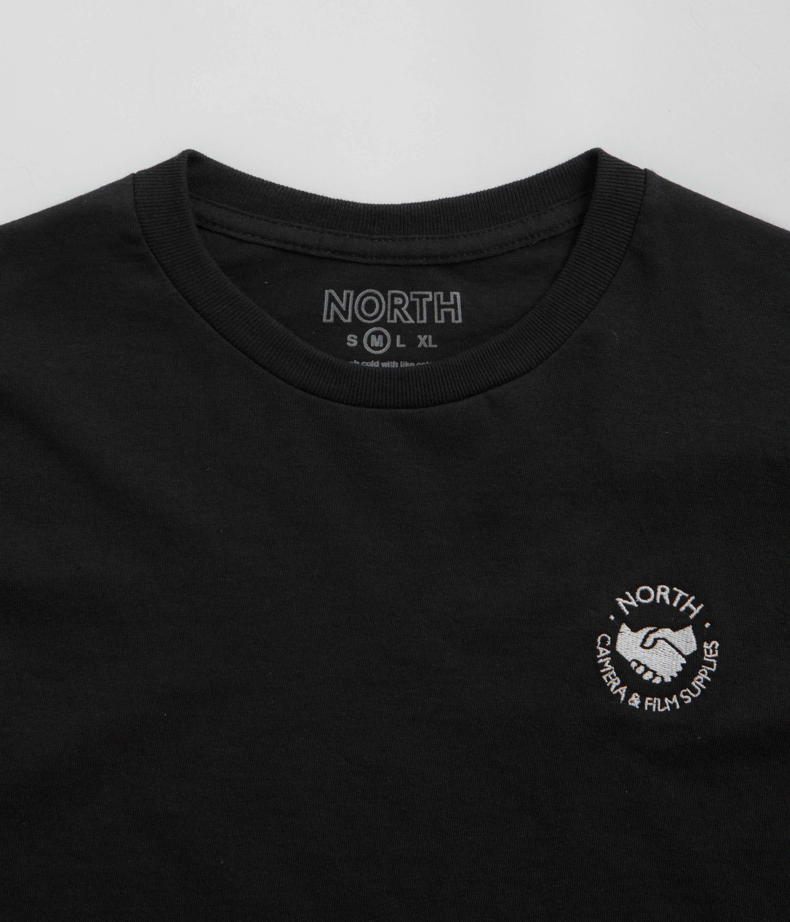 North Supplies Logo T-Shirt - Black / White Classic Layering yoga clothing