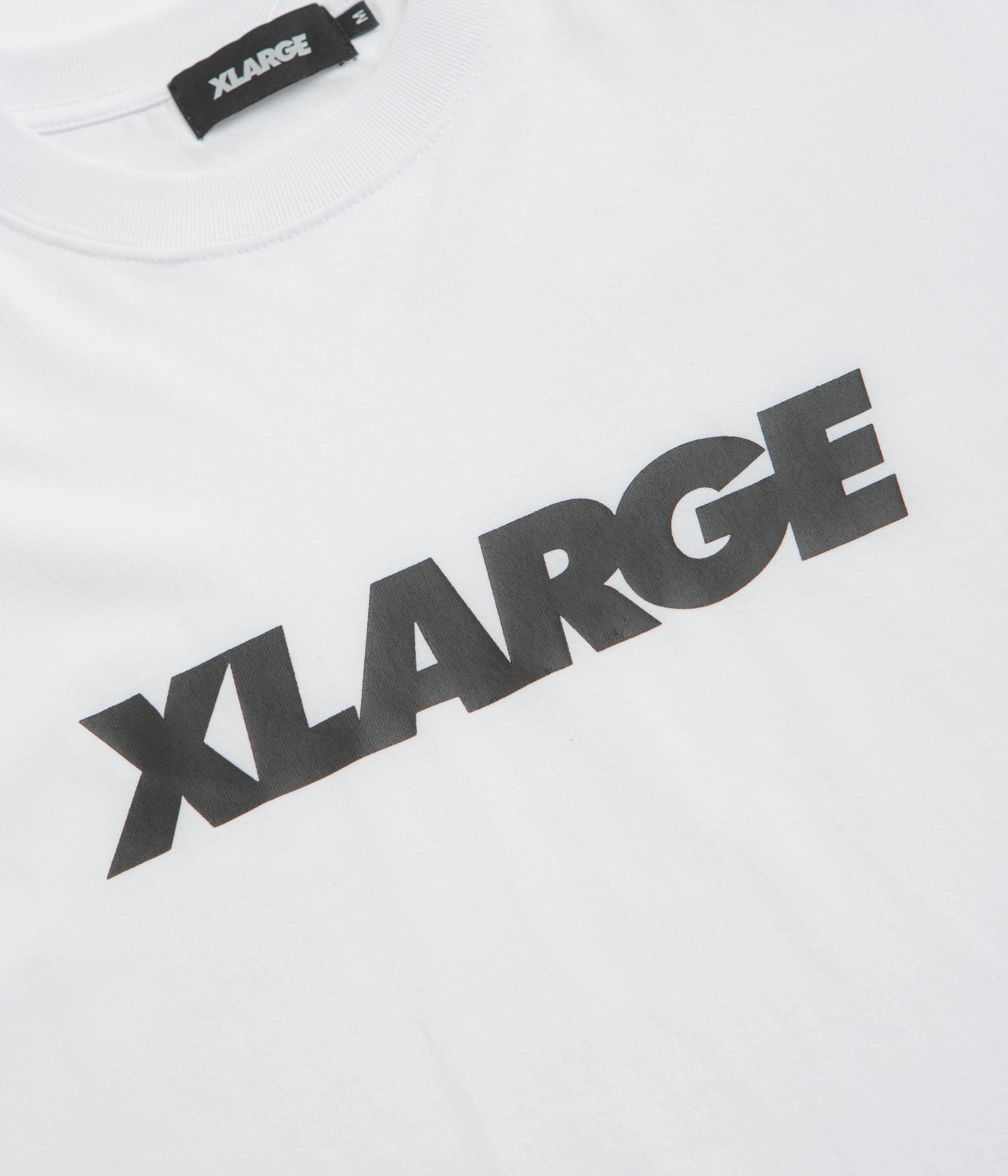 XLarge Standard Logo T-Shirt - White Flexible Cuff Design Flattering Shape