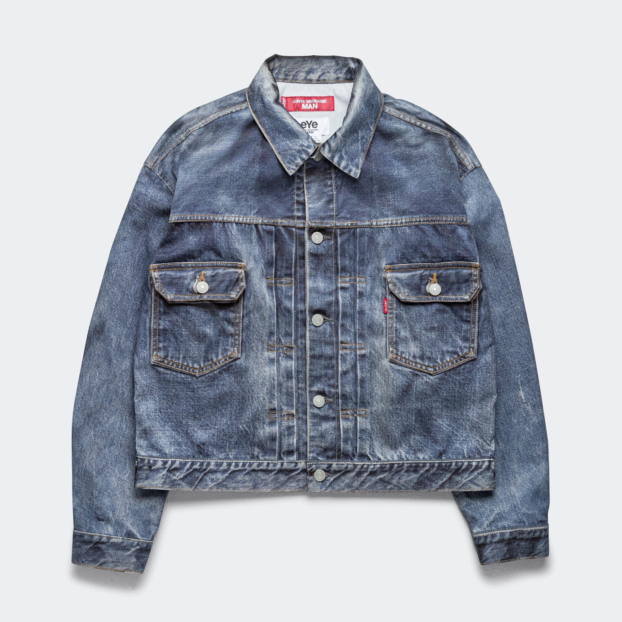 Stylish Daily Fit Functional Layer Piece Nylon Twill Inkjet Print Jacket x Levi's - Indigo