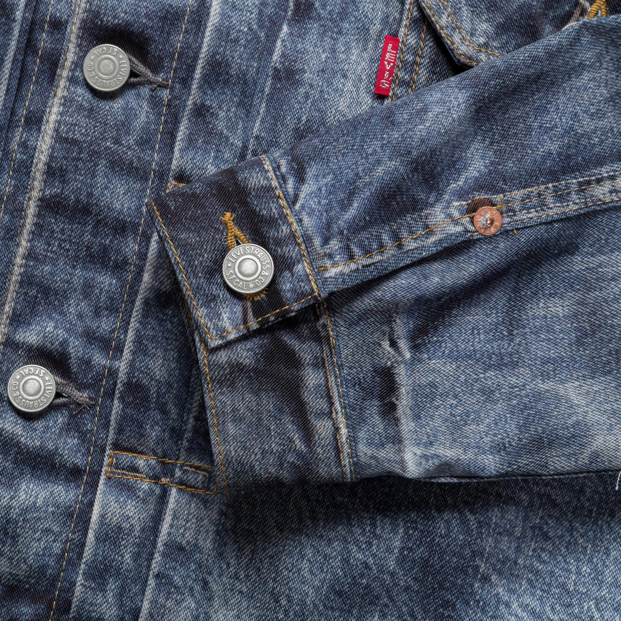 Nylon Twill Inkjet Print Jacket x Levi's - Indigo Flexible Cuffs