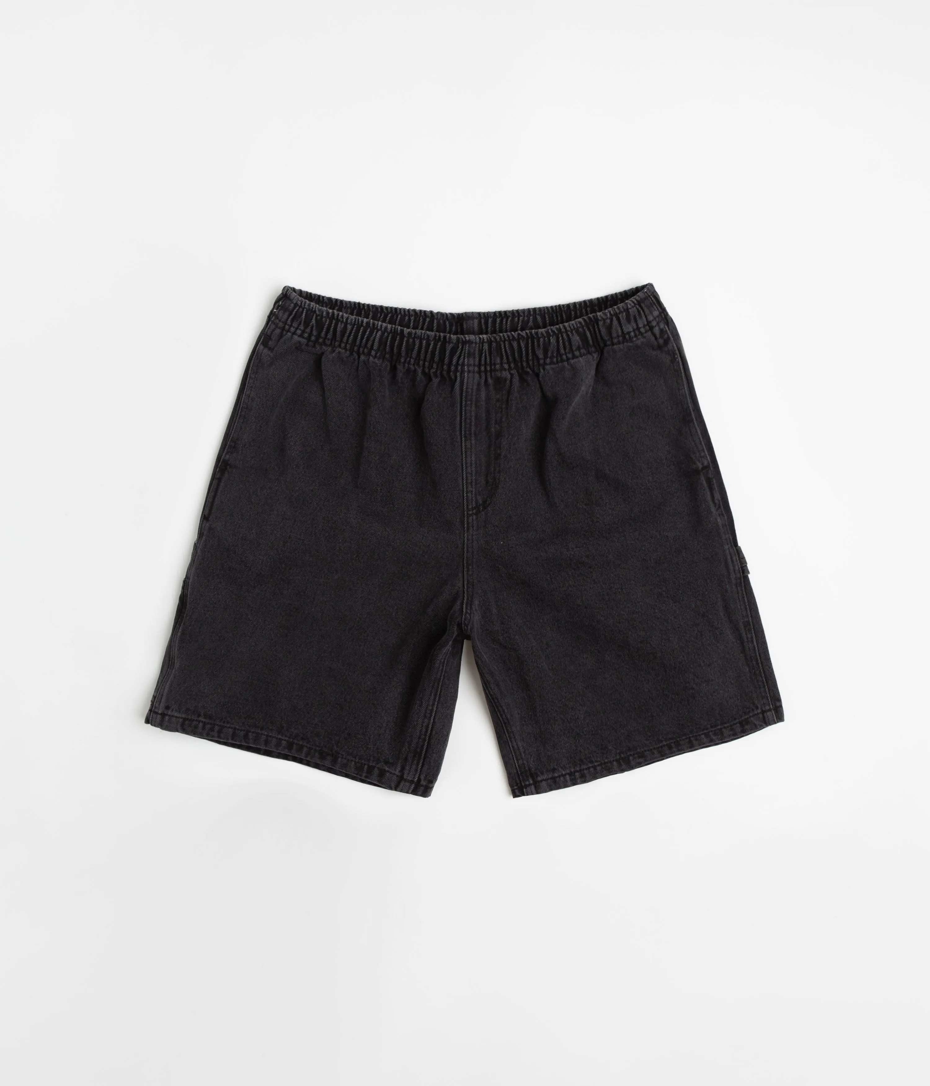 Non Irritating Tags Obey Easy Denim Carpenter Shorts - Black