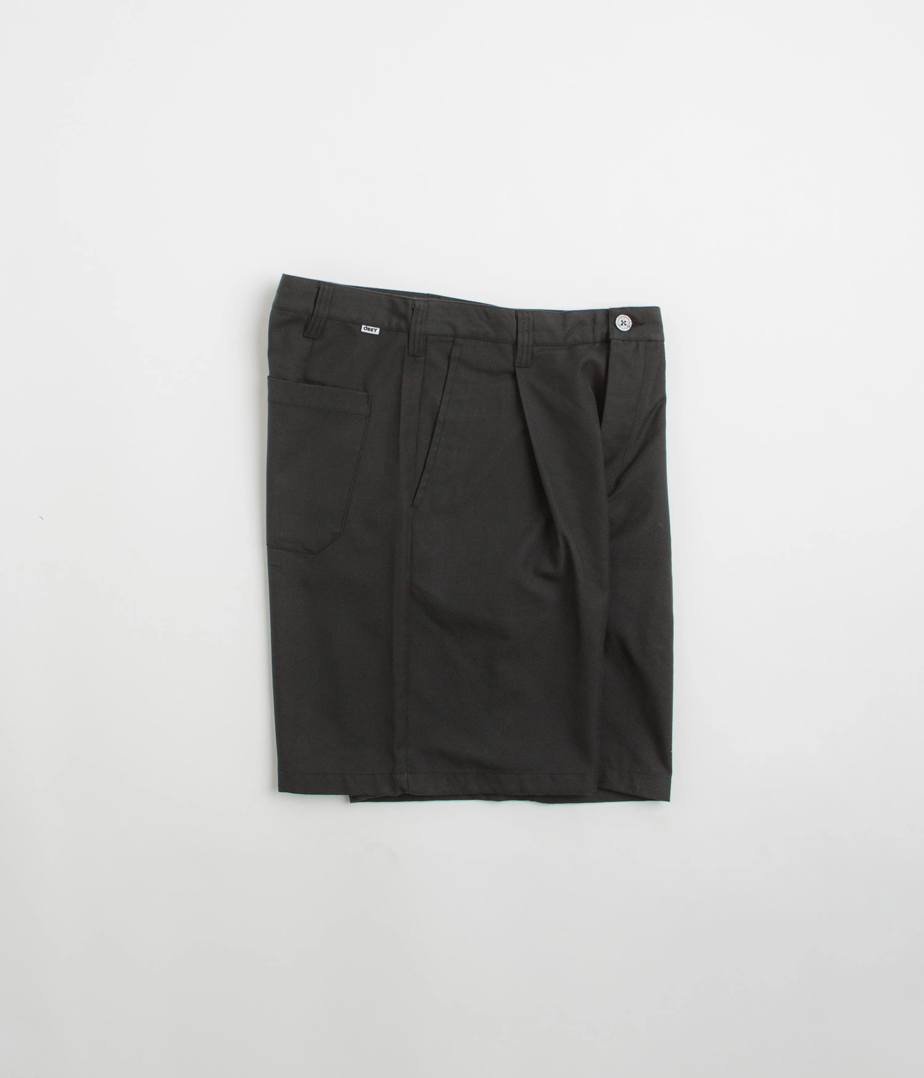 Eco-friendly Dual Zone Ventilation Obey Oliver Shorts - Pirate Black