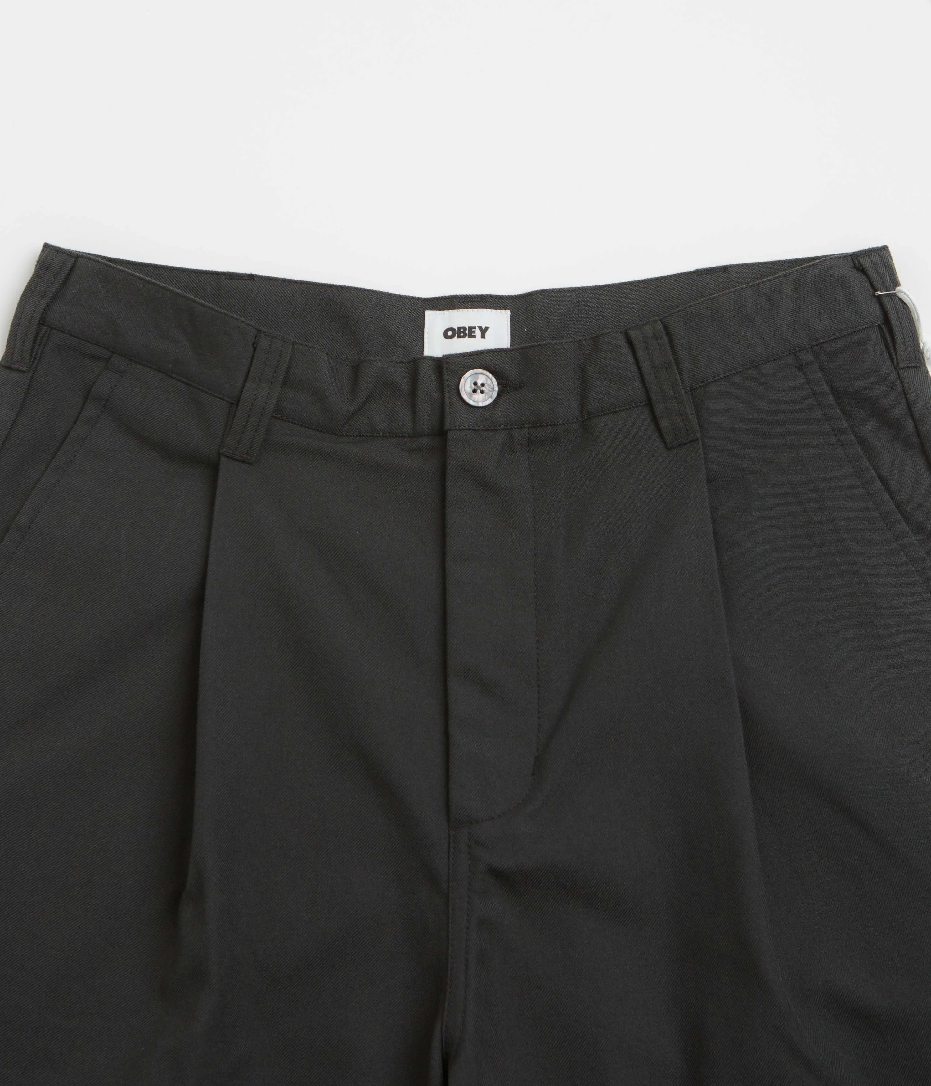 Earth Tones Obey Oliver Shorts - Pirate Black