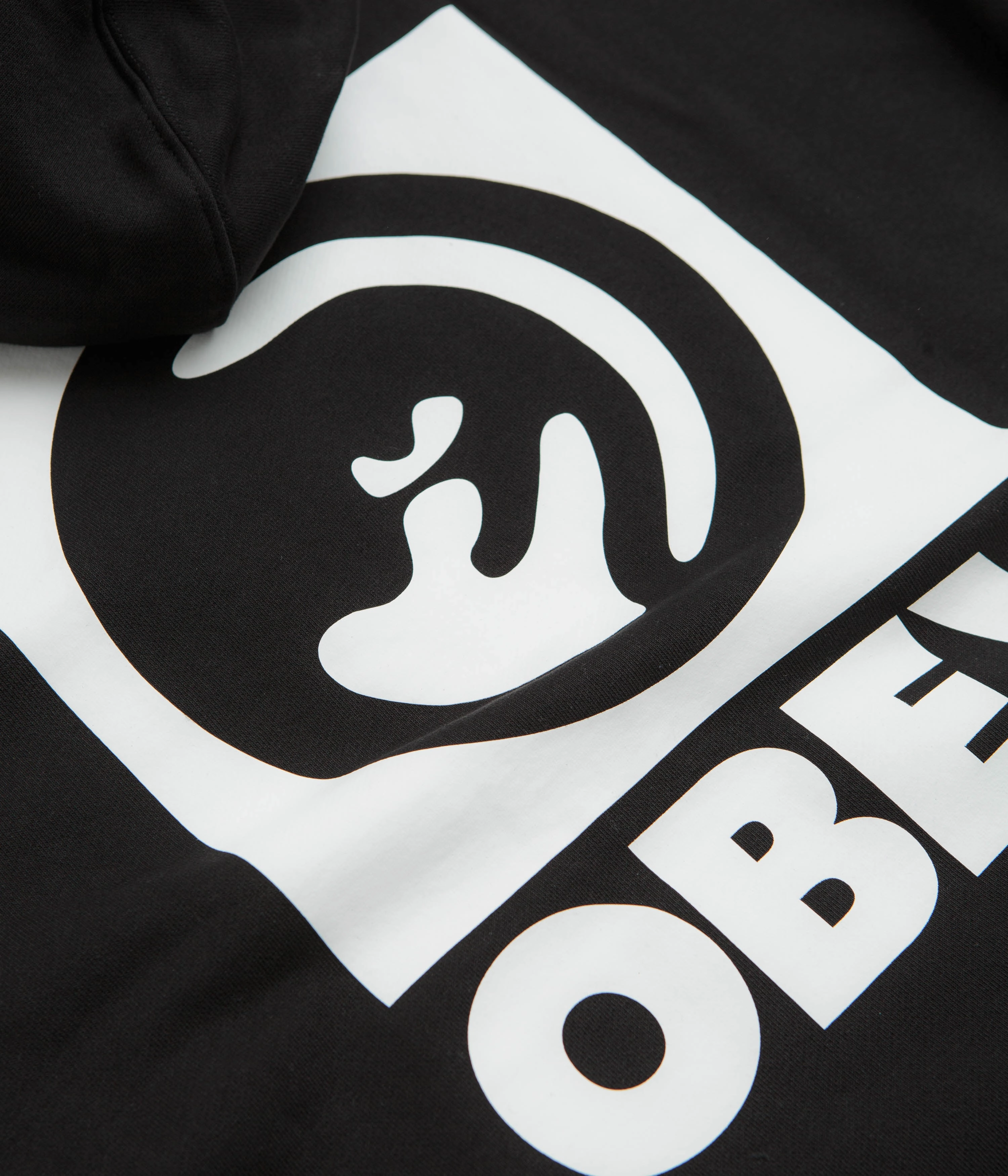 Obey Bold Eye Hoodie - Black Zip Up Style museum visit