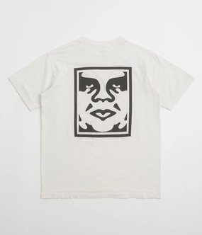 Basic Layer Obey Bold Icon Face T-Shirt - Pigment Chalk