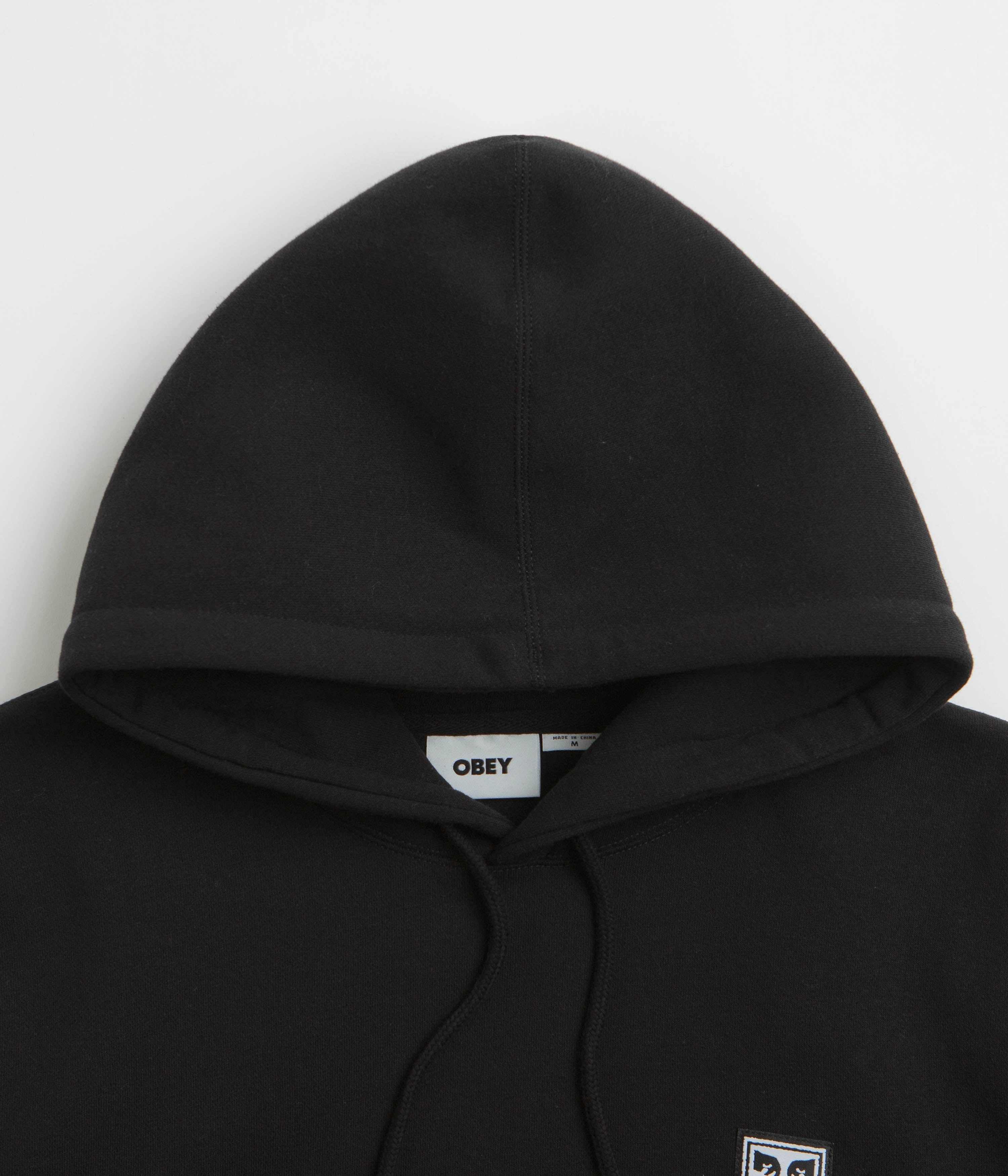 Festival Style Obey Established Works Eyes II Hoodie - Black