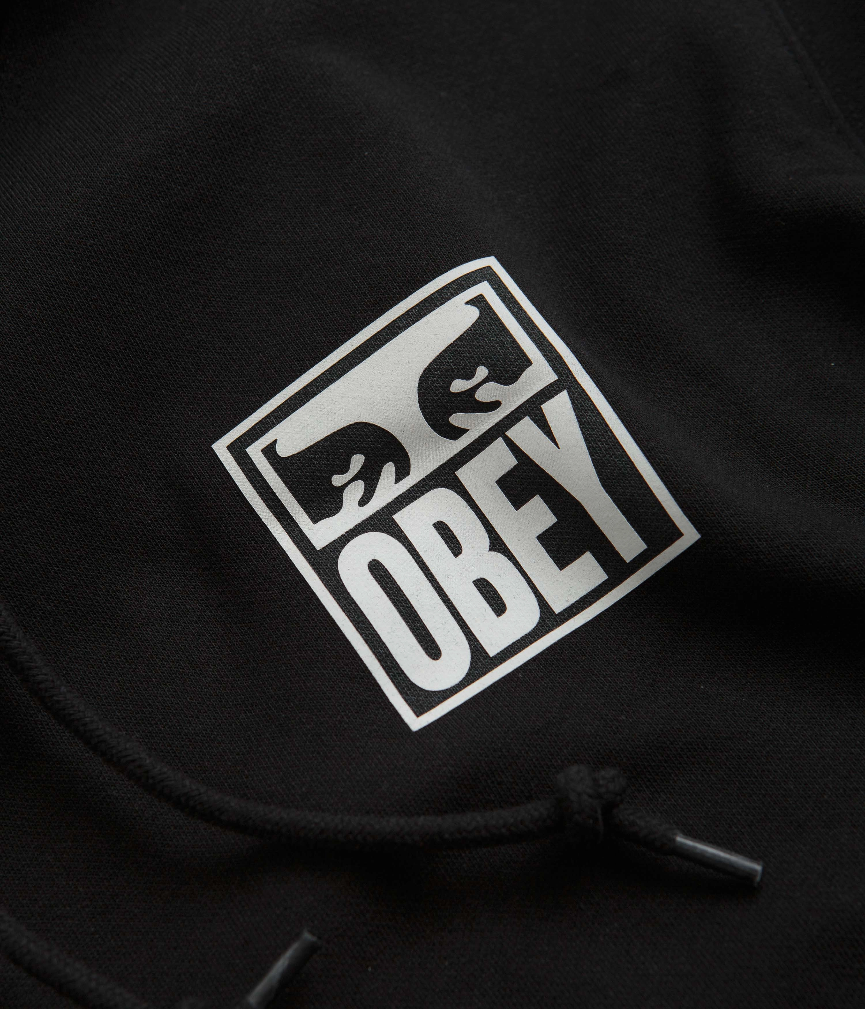 Obey Eyes Icon Hoodie - Black gym clothes