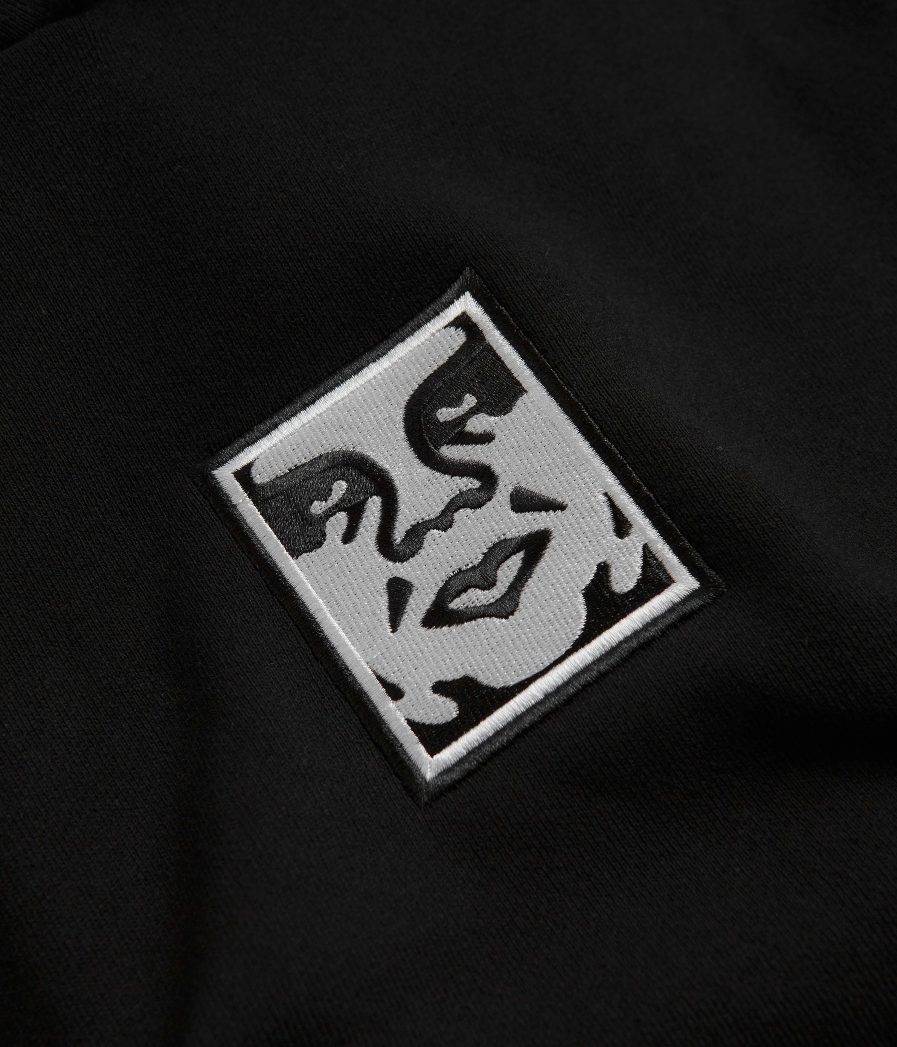 Seamless Sleeves Family outing Obey Icon Extra Heavy Hoodie - Black