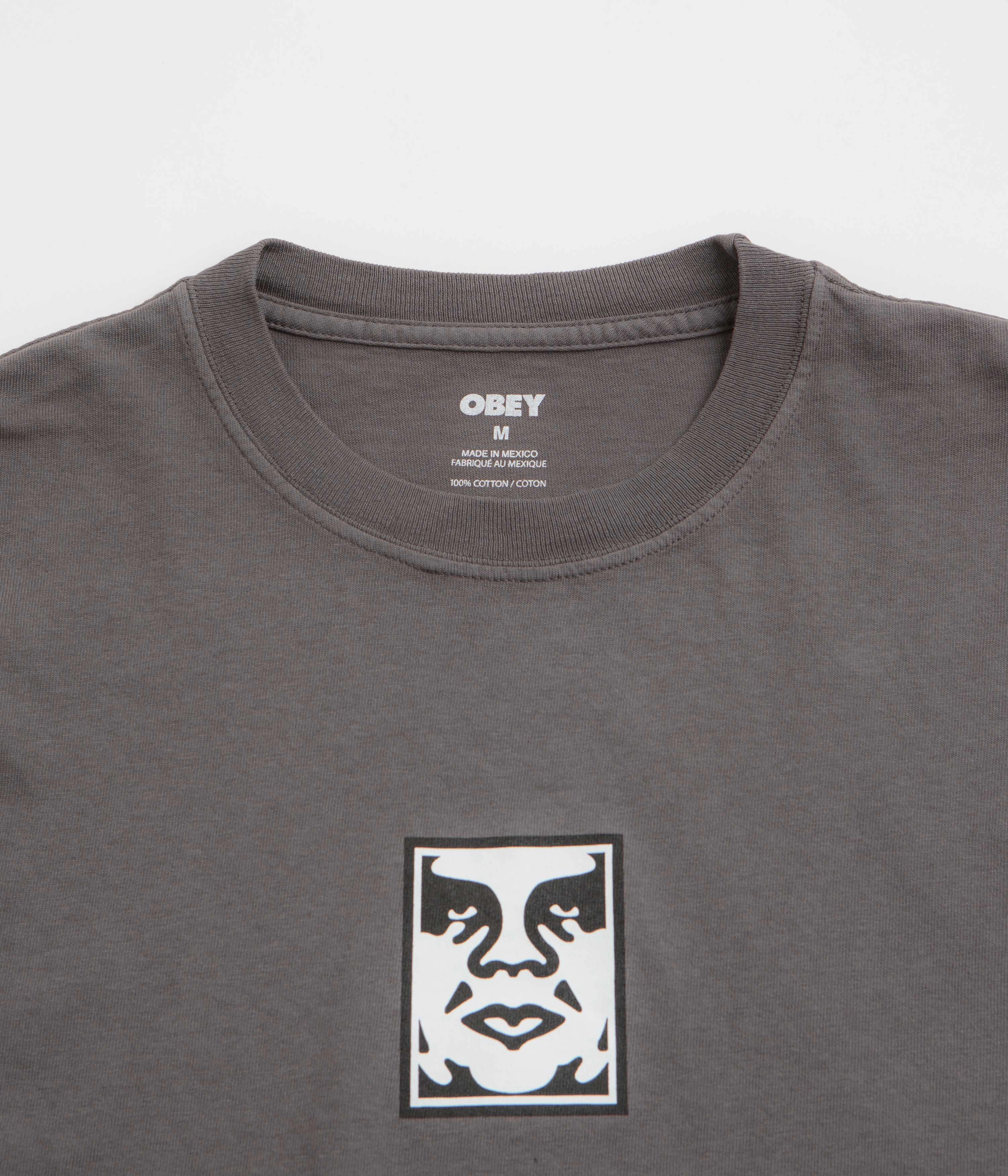 Obey Icon Face T-Shirt - Pigment Dusty Black Cozy and Comfortable Trendy Design