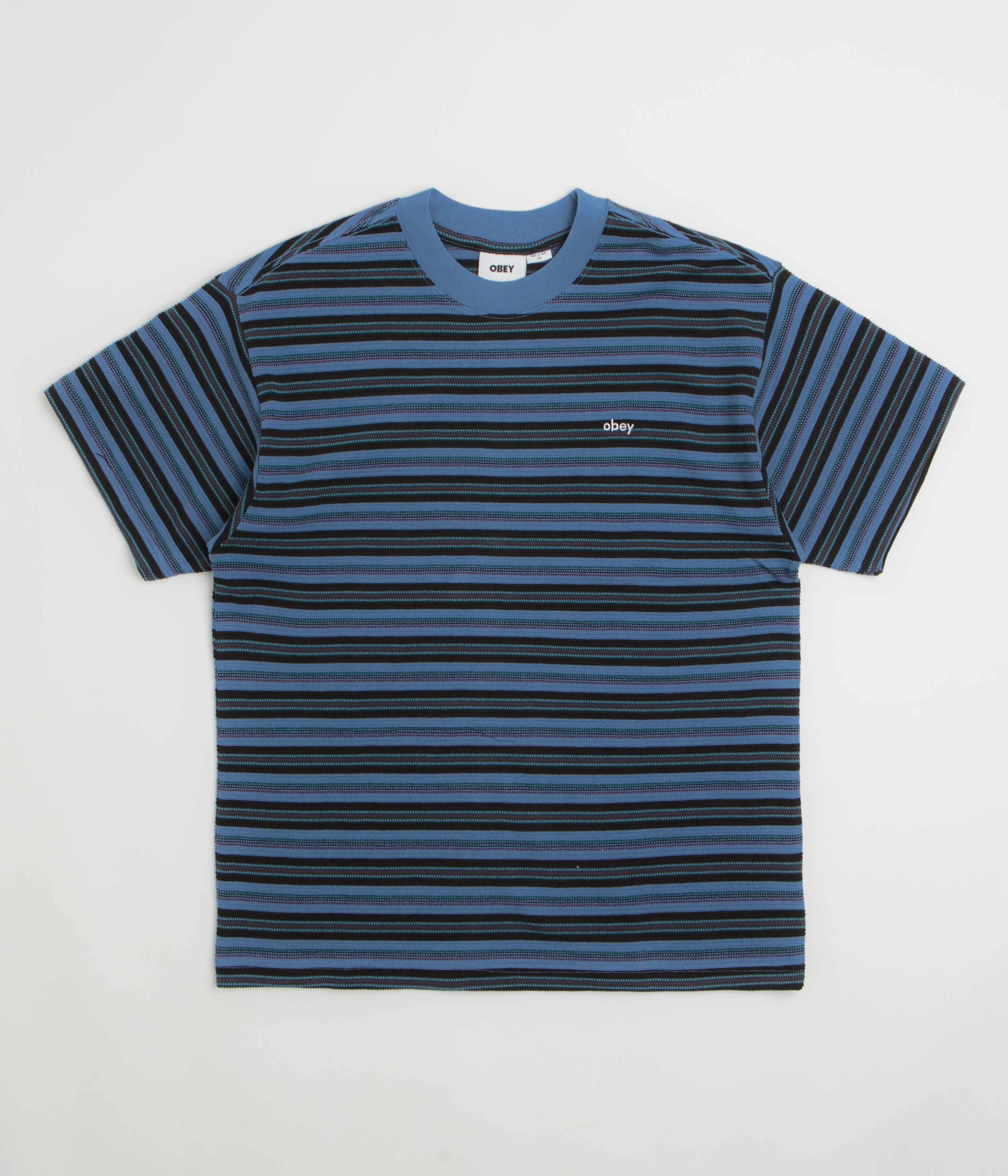 Obey Kenny Relaxed T-Shirt - Coronet Blue Multi Weekend Wear