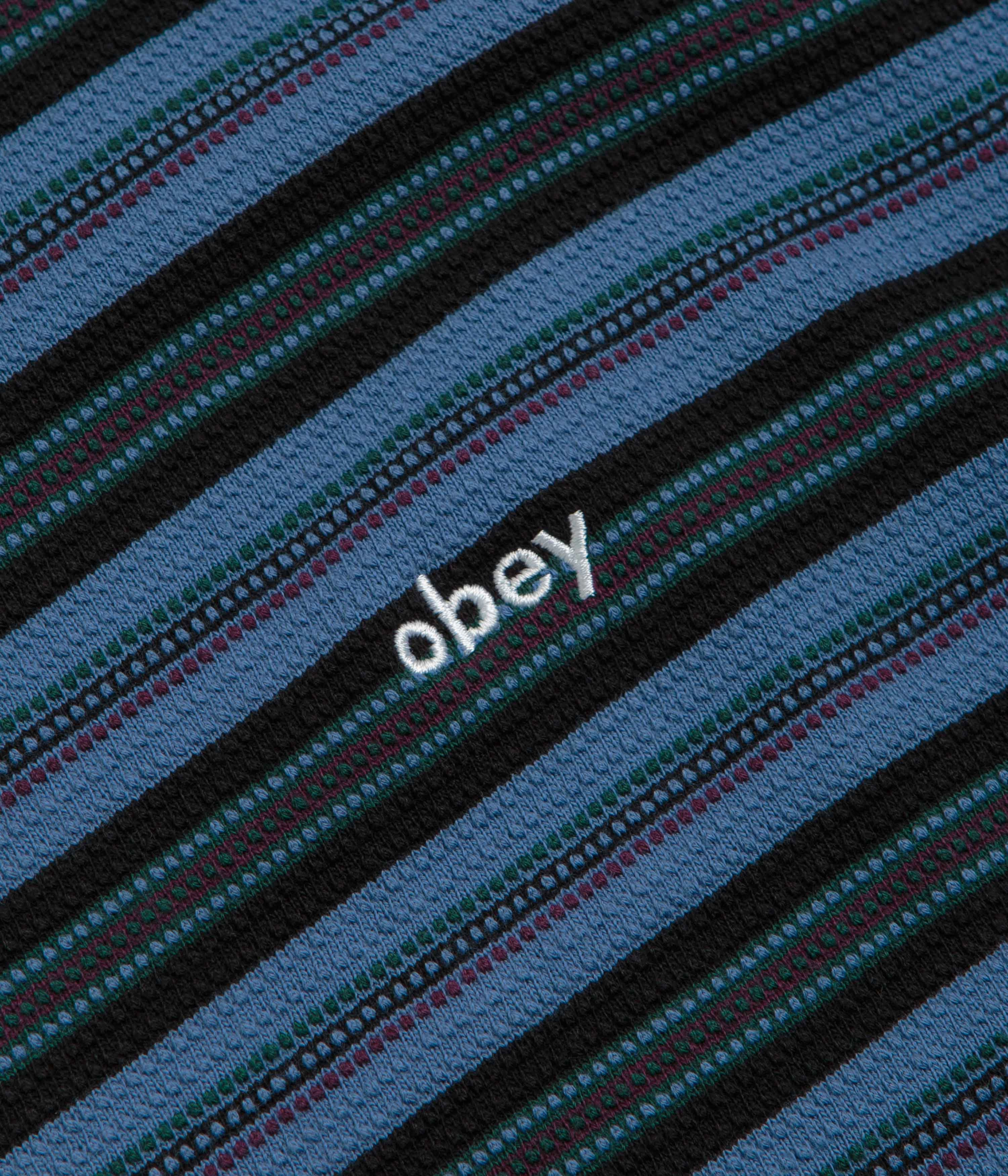 Obey Kenny Relaxed T-Shirt - Coronet Blue Multi Casual Must-Have Fade Resistant Coating