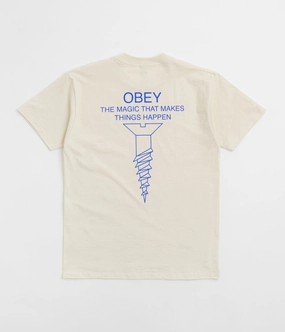 Obey Magic T-Shirt - Cream Sports Outfit Chic And Comfortable