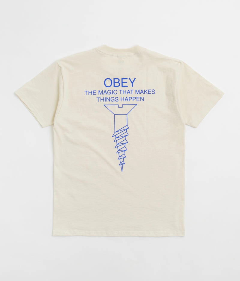 Obey Magic T-Shirt - Cream Sports Outfit Chic And Comfortable