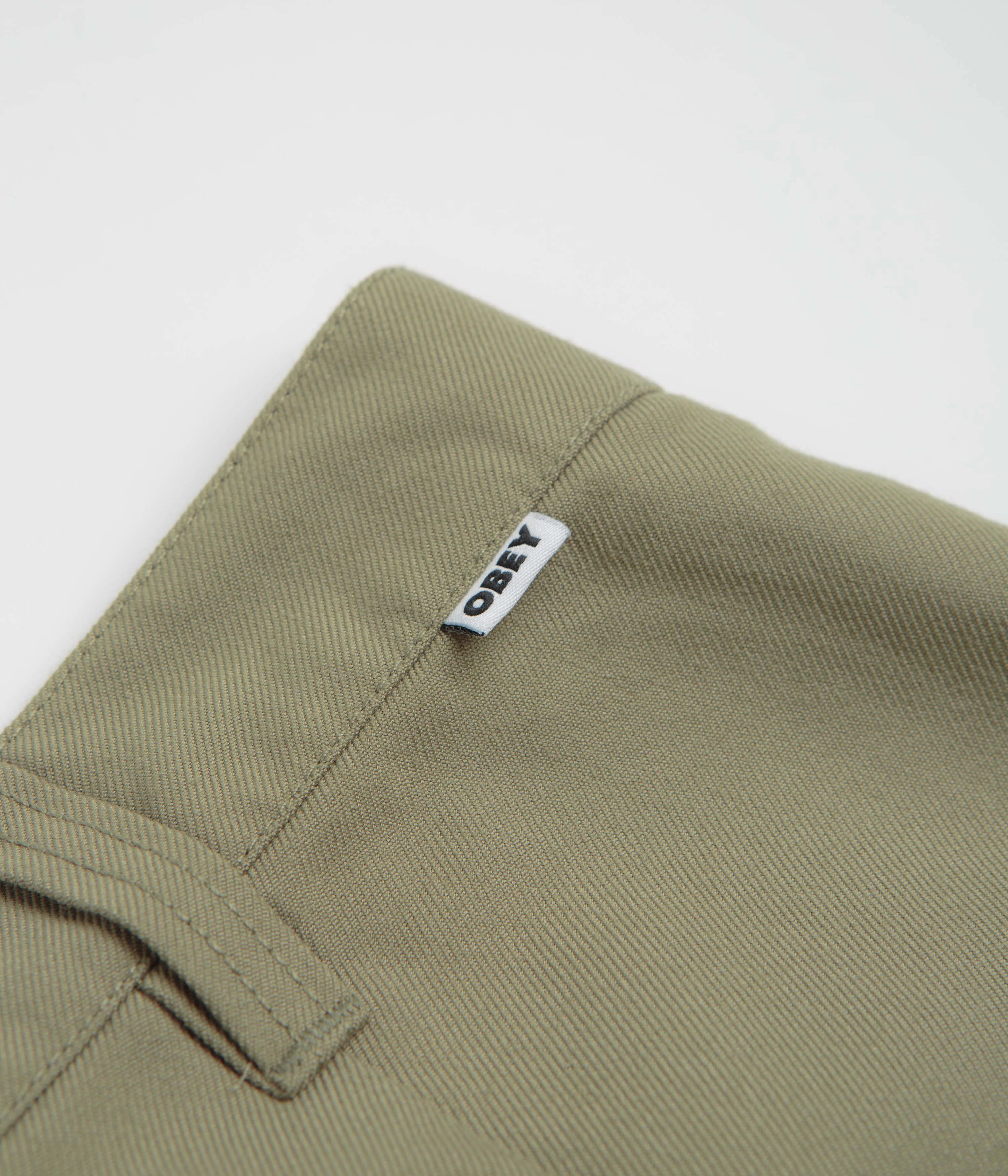 Obey Oliver Pleated Pants - Mermaid Low Profile Design Stay Flexible