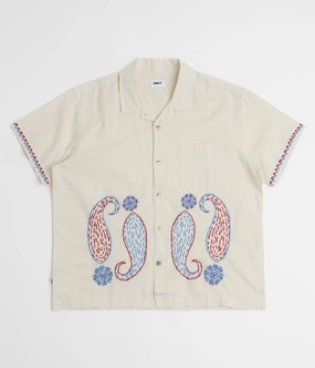 Obey Quentin Short Sleeve Shirt - Birch Multi All-Weather Ready adult clothing