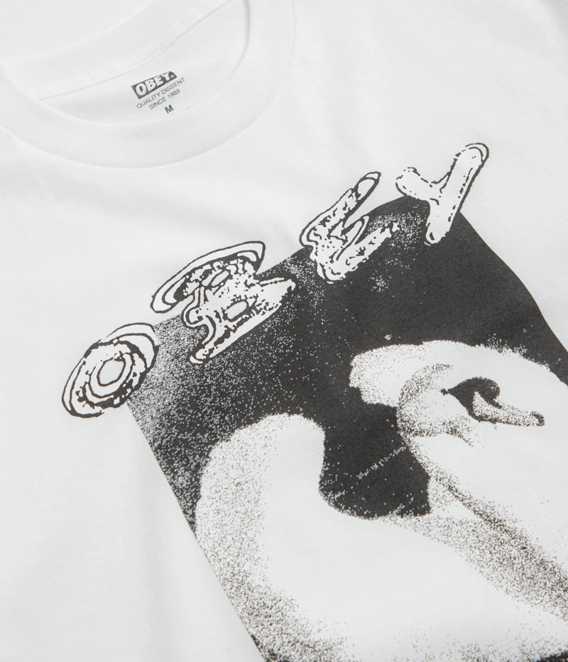 Obey Swan T-Shirt - White Comfort and Fit