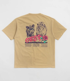 Skin Friendly Blends Obey Unite & Fight T-Shirt - Pigment Light Khaki