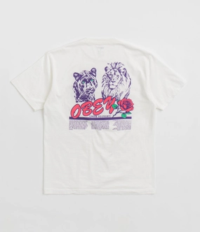 Obey Unite & Fight T-Shirt - Pigment Vintage White Outdoor Leisure Look