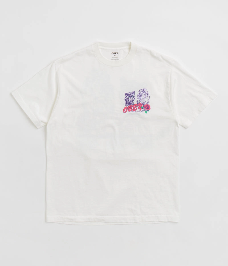 Obey Unite & Fight T-Shirt - Pigment Vintage White Versatile Outfit