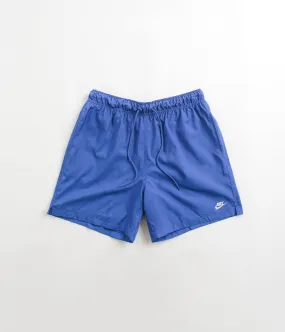 Noise Free Operation Design Nike Club Woven Flow Shorts - Game Royal / White