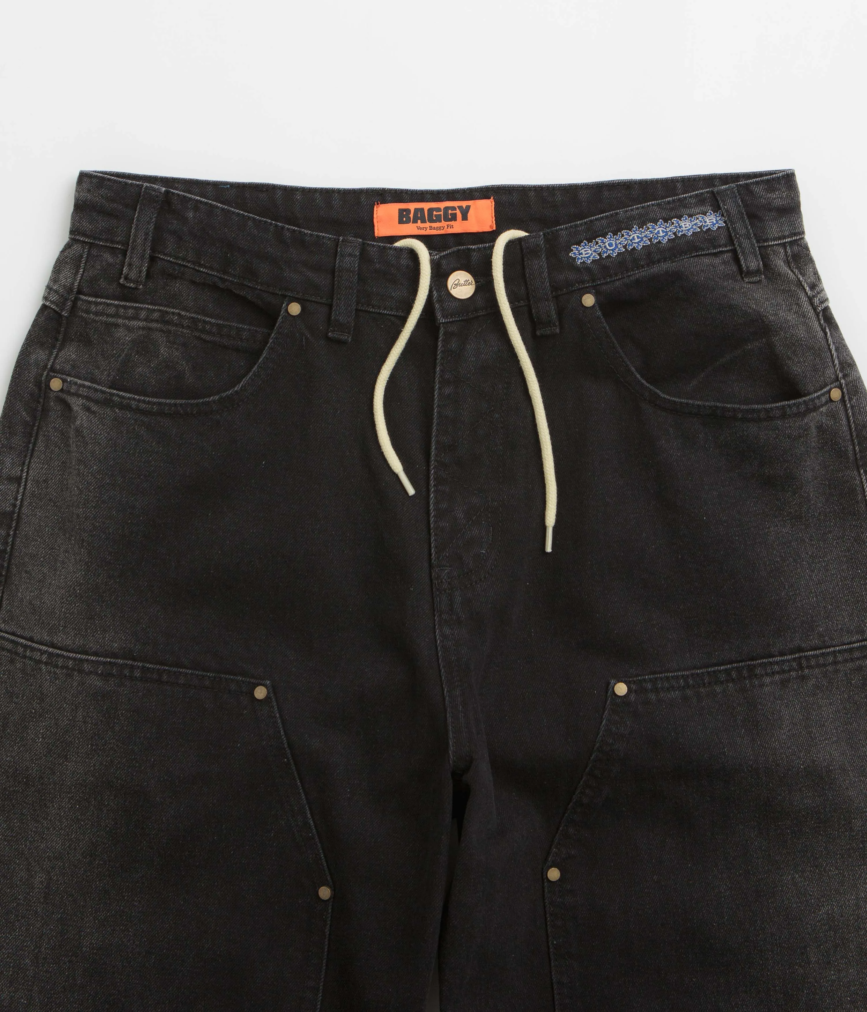 Butter Goods Bronco Jeans - Washed Black Lightweight Urban Explorer