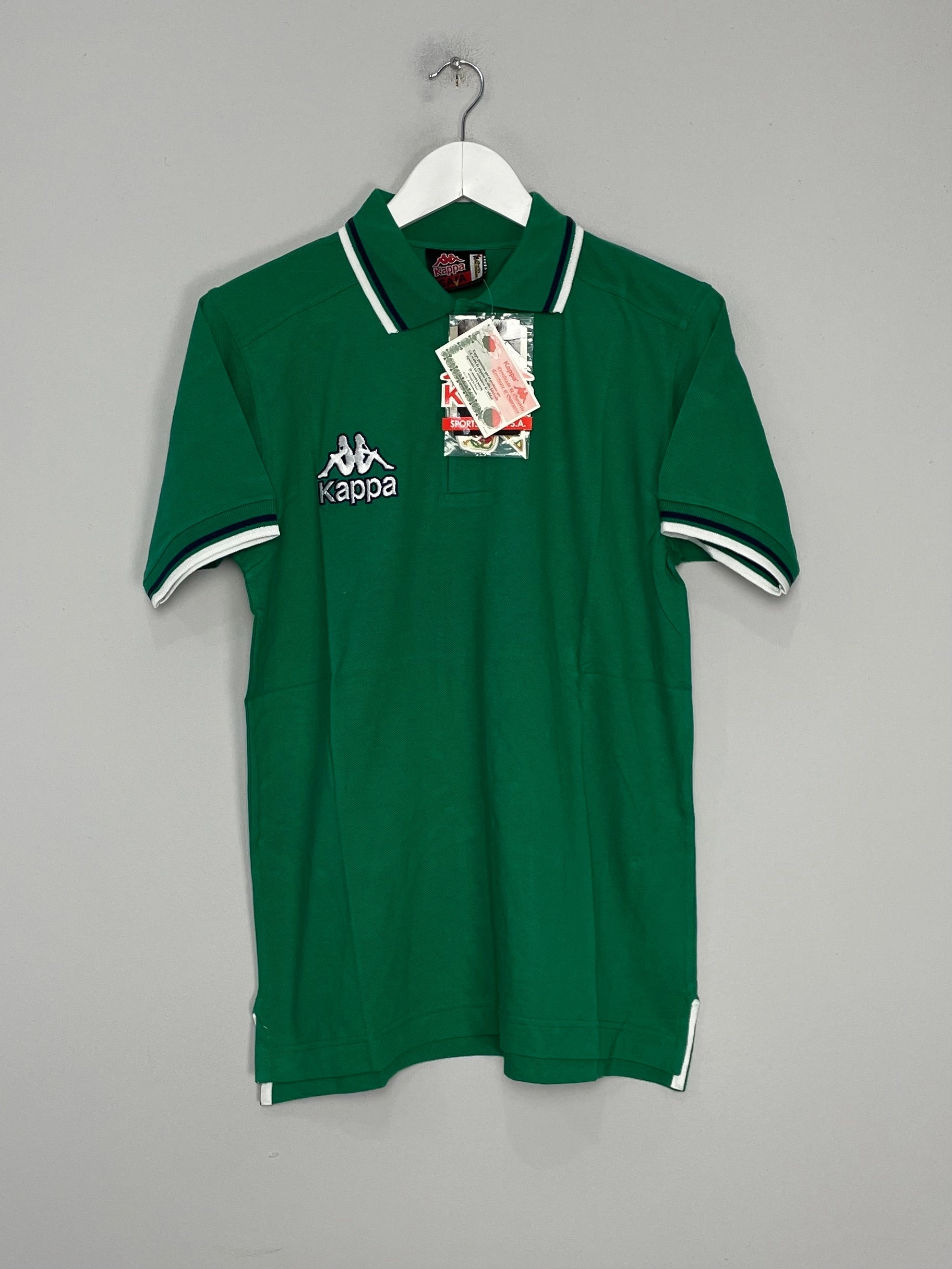 2000/02 REAL BETIS *BNWT* POLO SHIRT (S) KAPPA Wrinkle Resistant Finish Durable Double Stitched Seams