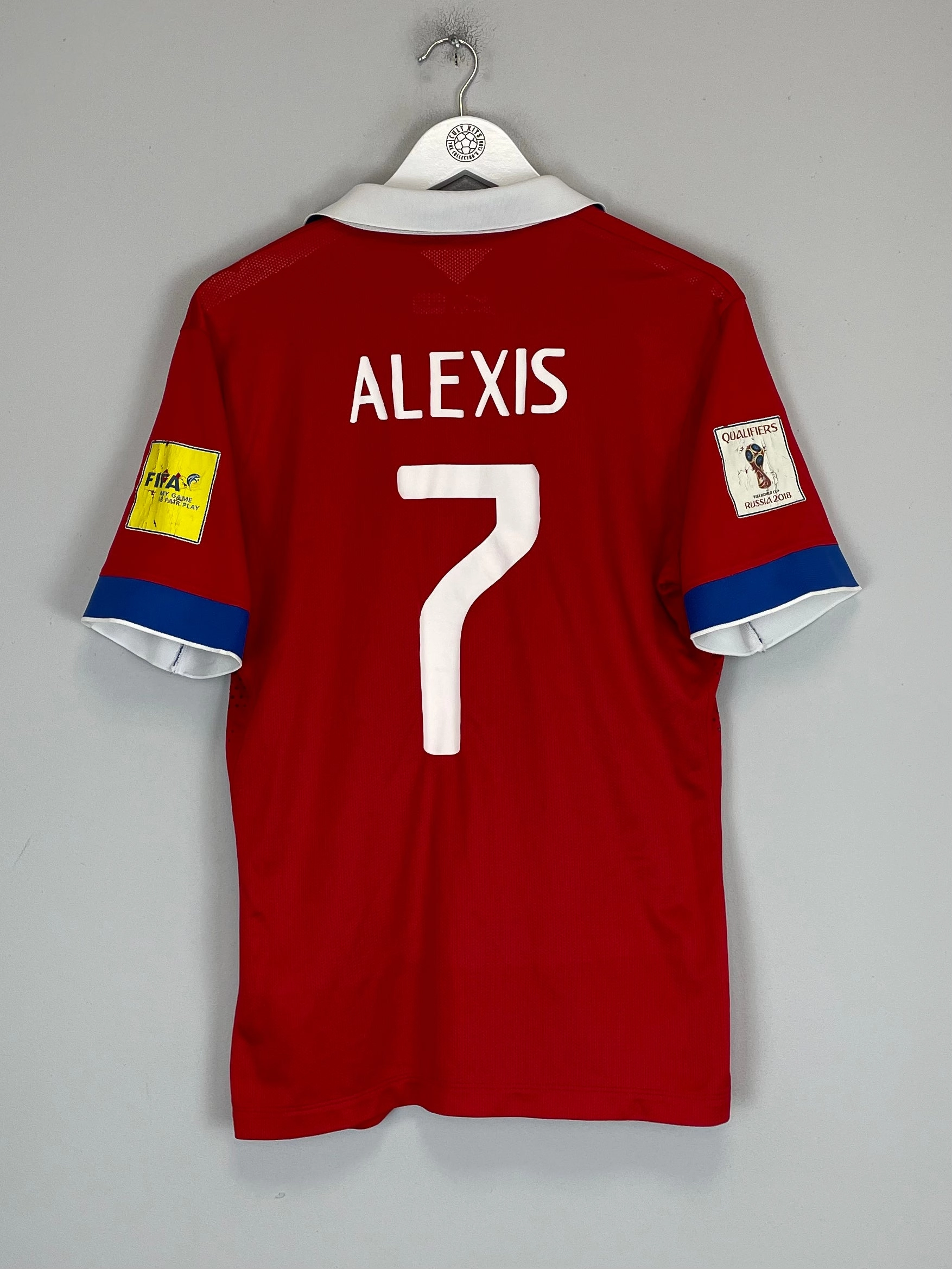 2015/16 CHILE ALEXIS #7 *AUTHENTIC* HOME SHIRT (M) NIKE Non Chafe Edging