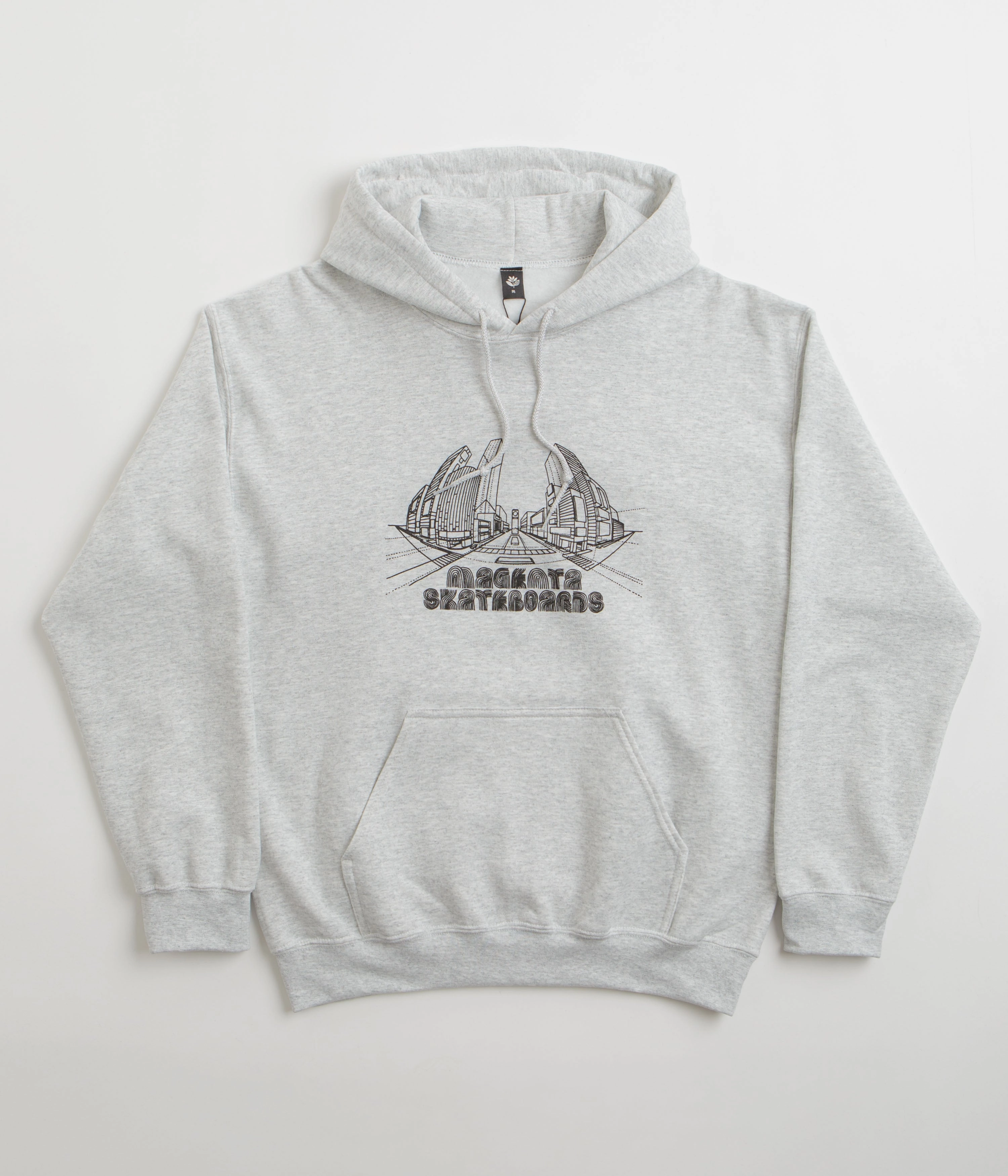 Thermal Insulation Layer Muskrat like Magenta 3D Hoodie - Ash