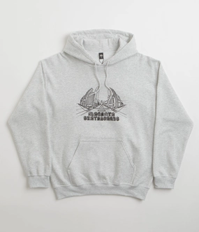 Thermal Insulation Layer Muskrat like Magenta 3D Hoodie - Ash