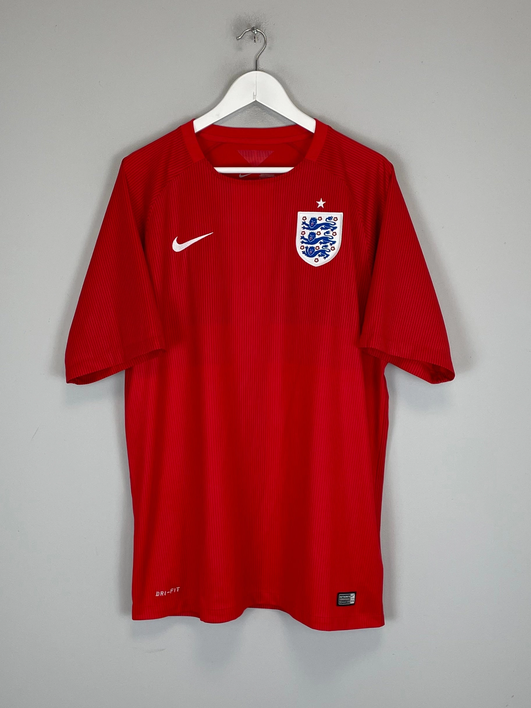 2014/15 ENGLAND AWAY SHIRT (XL) NIKE Modern Athletic Cut Anti Pilling Fabric