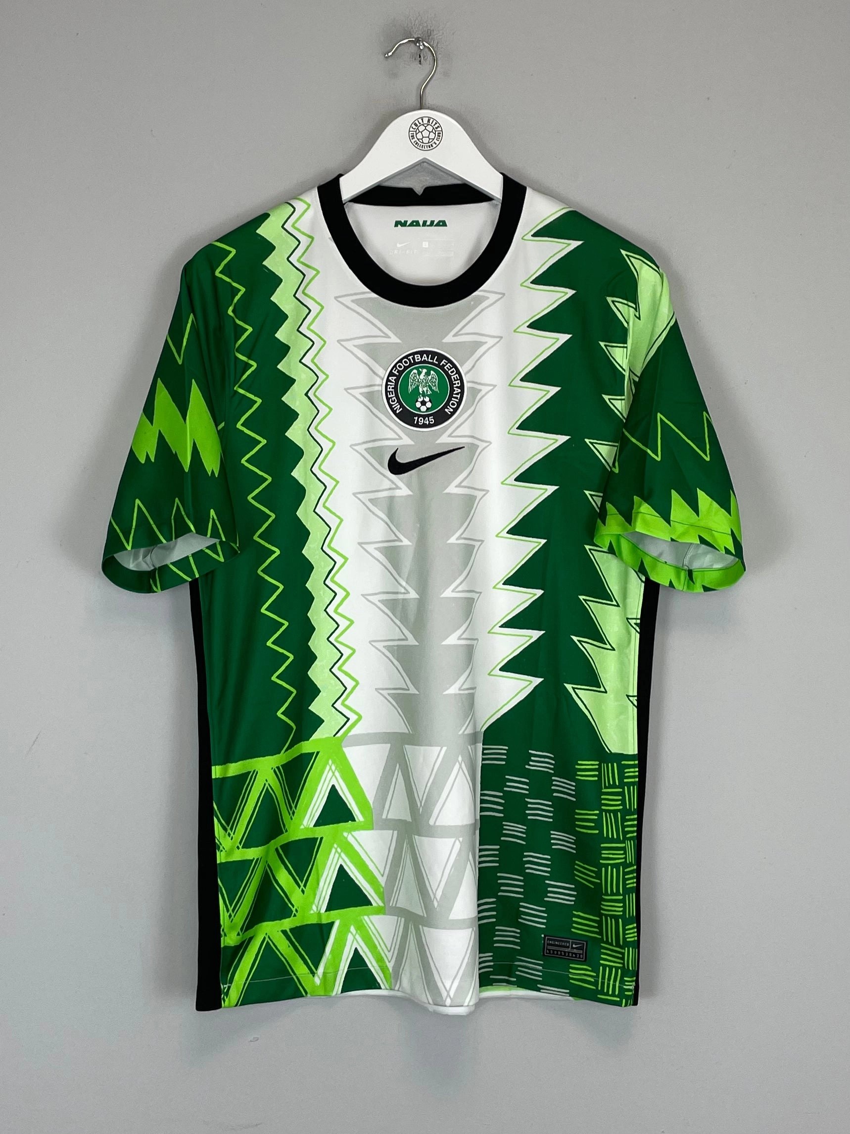 Abrasion resistant Yarn Dye Pattern 2020/21 NIGERIA HOME SHIRT (L) NIKE